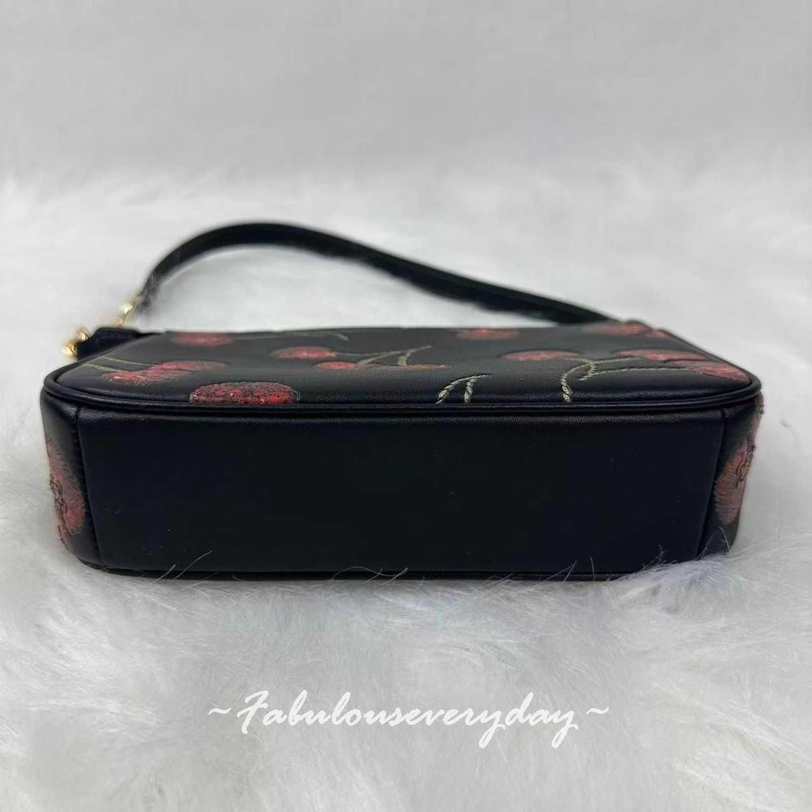 Coach Coach Nolita 19 With Cherry Print In Leather/Gold/Black Size ONE SIZE - 6 Thumbnail