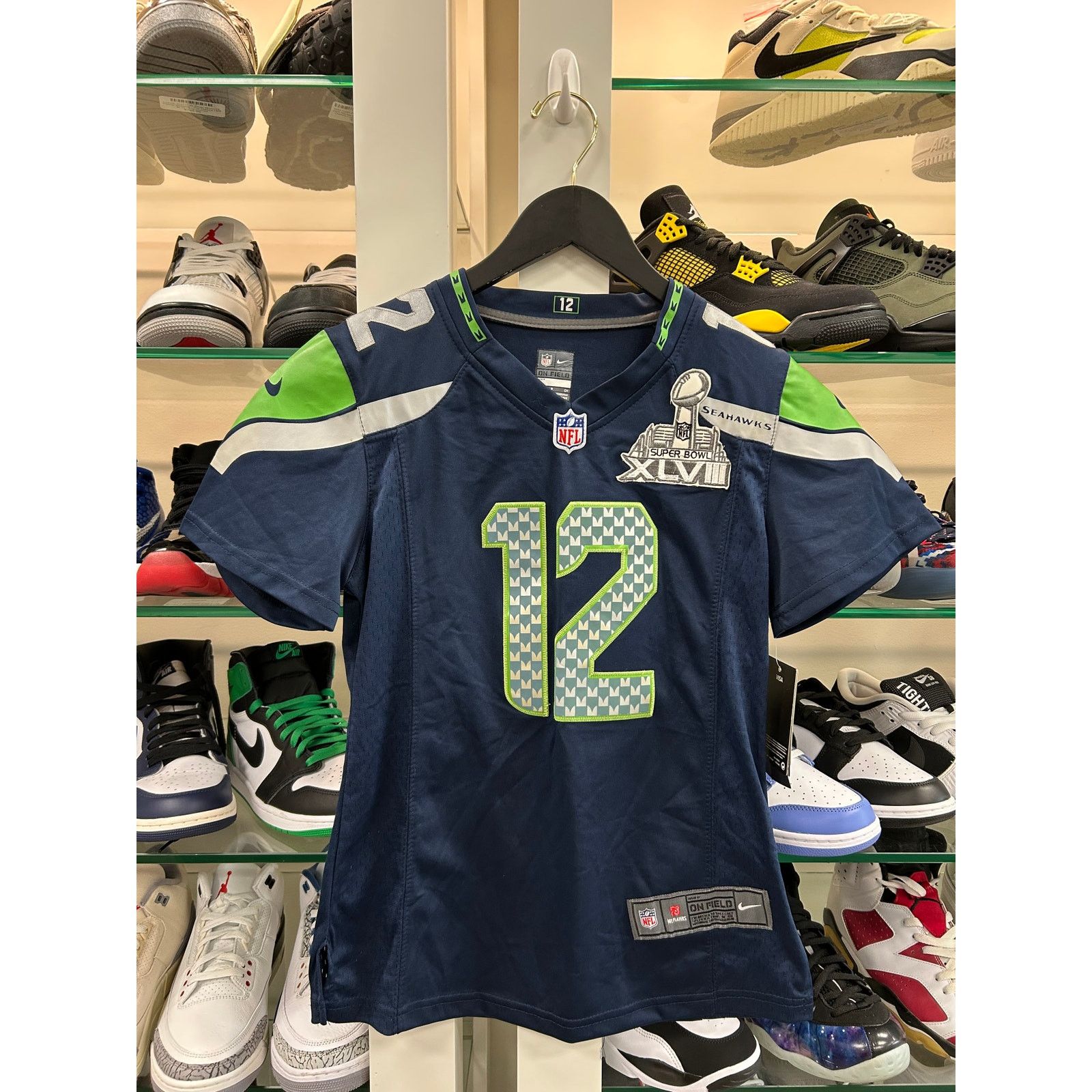 Nike Seattle Seahawks "Fan 12" Football NFL jersey size Small Size US S / EU 44-46 / 1 - 1 Thumbnail