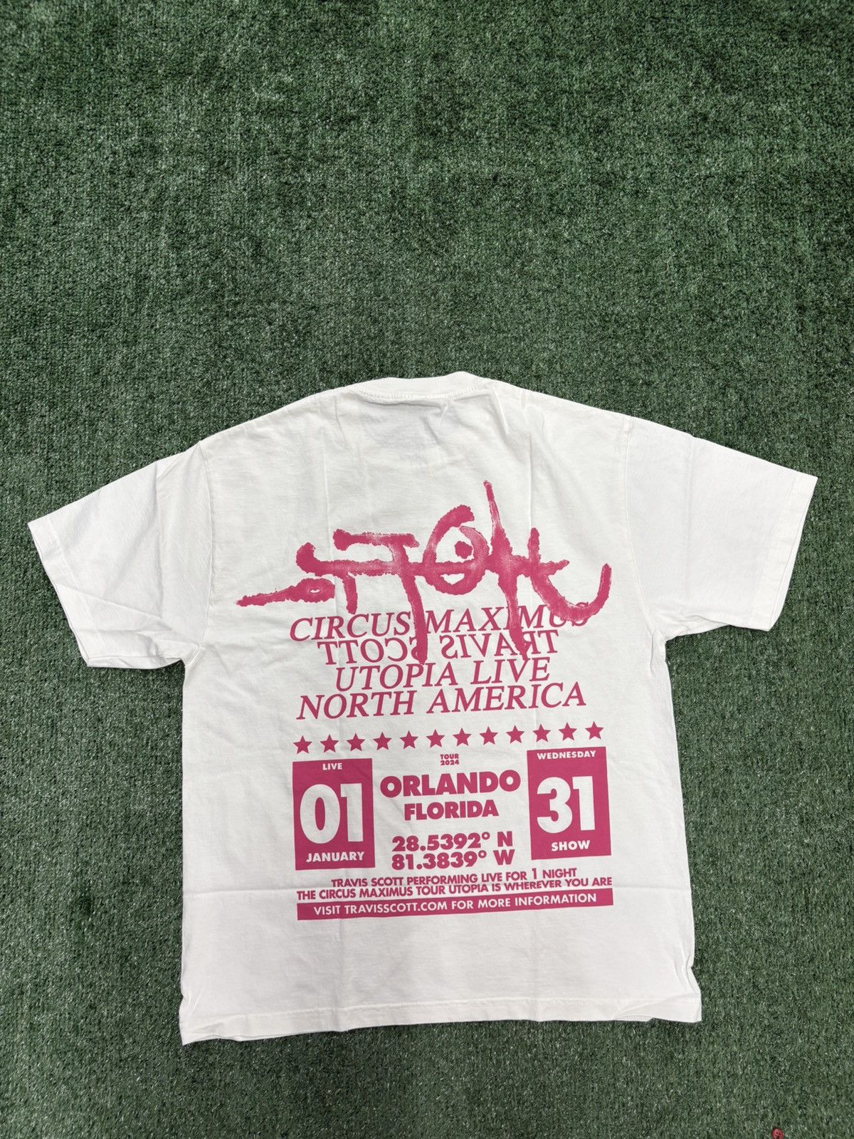 Travis Scott Travis Scott Utopia Circus Maximus Orlando Tee Size L NWT Size US L / EU 52-54 / 3 - 4 Thumbnail