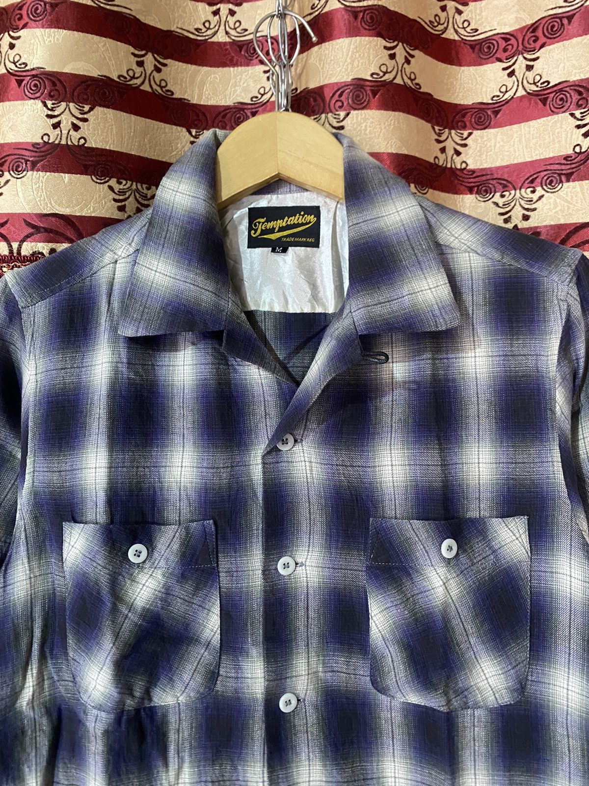 Vintage Temptation plaid button shirt Size US M / EU 48-50 / 2 - 2 Thumbnail