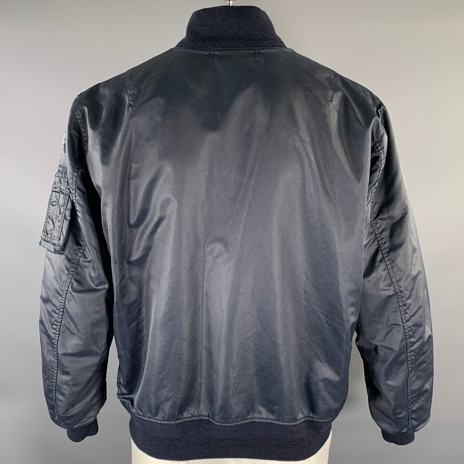 Ralph Lauren RRL by RALPH LAUREN Size XL Navy Patches Nylon Bomber Jacket Size US XL / EU 56 / 4 - 4 Thumbnail