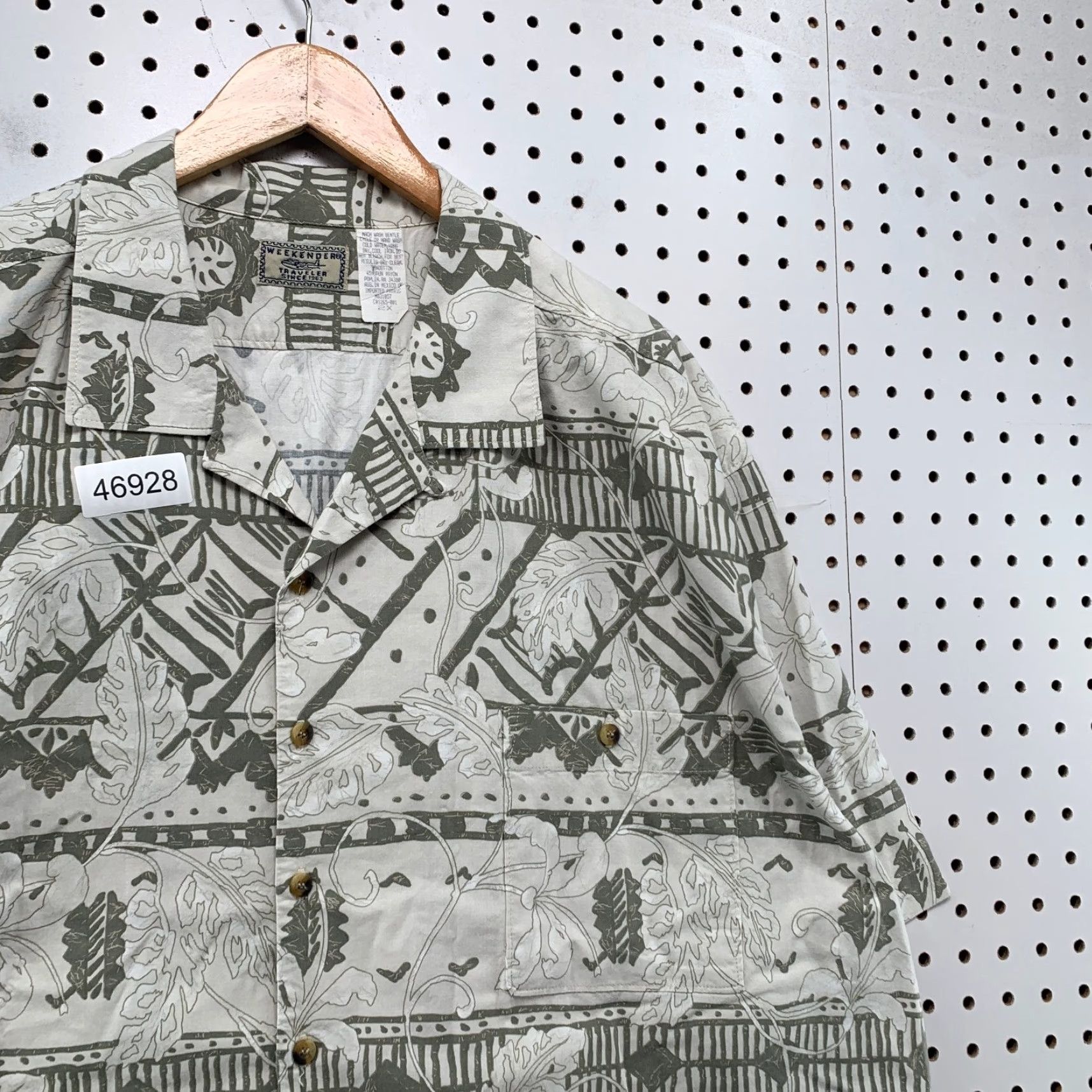 Vintage VINTAGE Weekender Button Shirt Mens 2XL Green Cotton Rayon Camp Aloha Size US XXL / EU 58 / 5 - 7 Thumbnail
