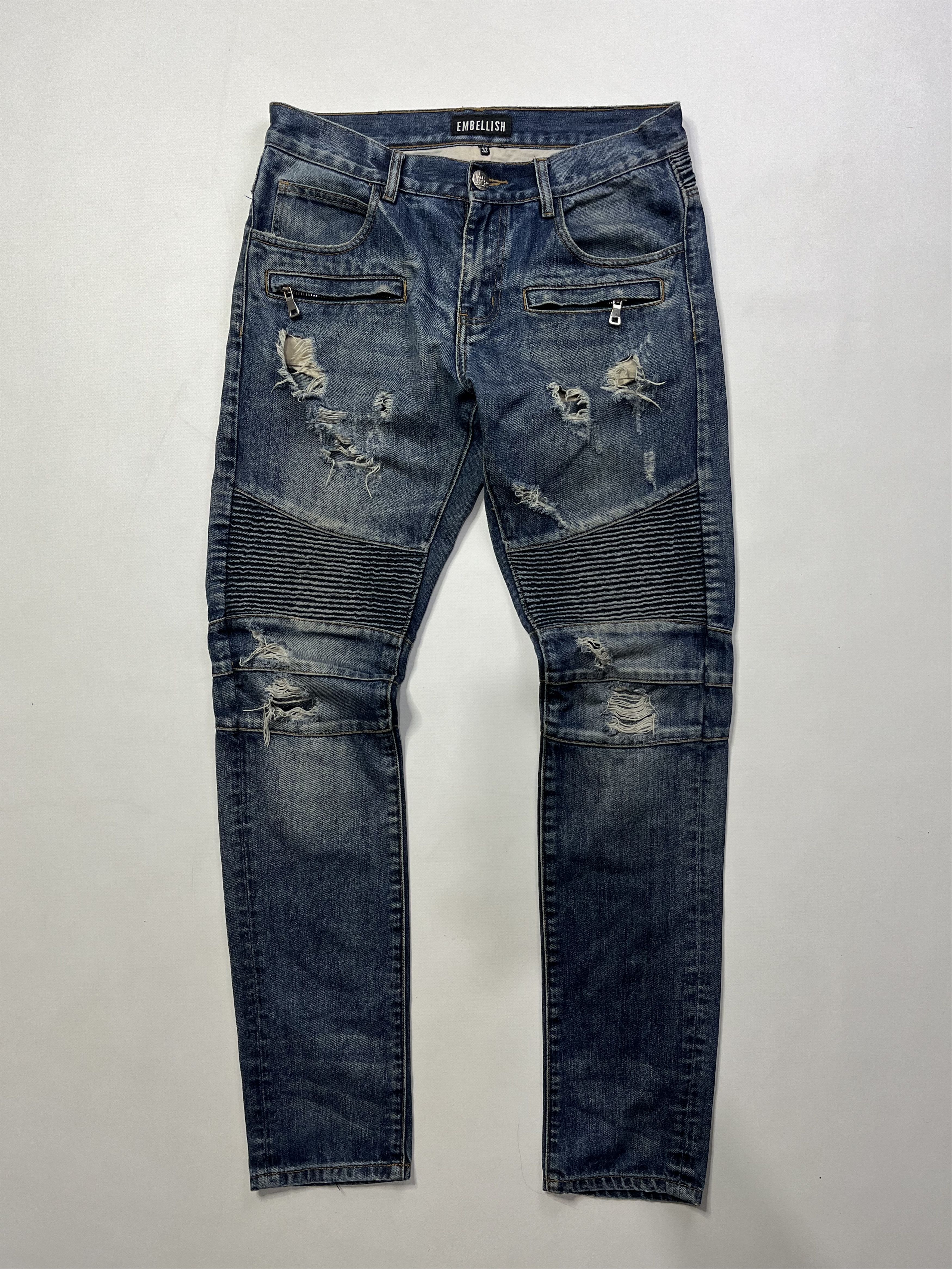 Embellish Embellish biker destroyed jeans Size US 33 - 1 Thumbnail
