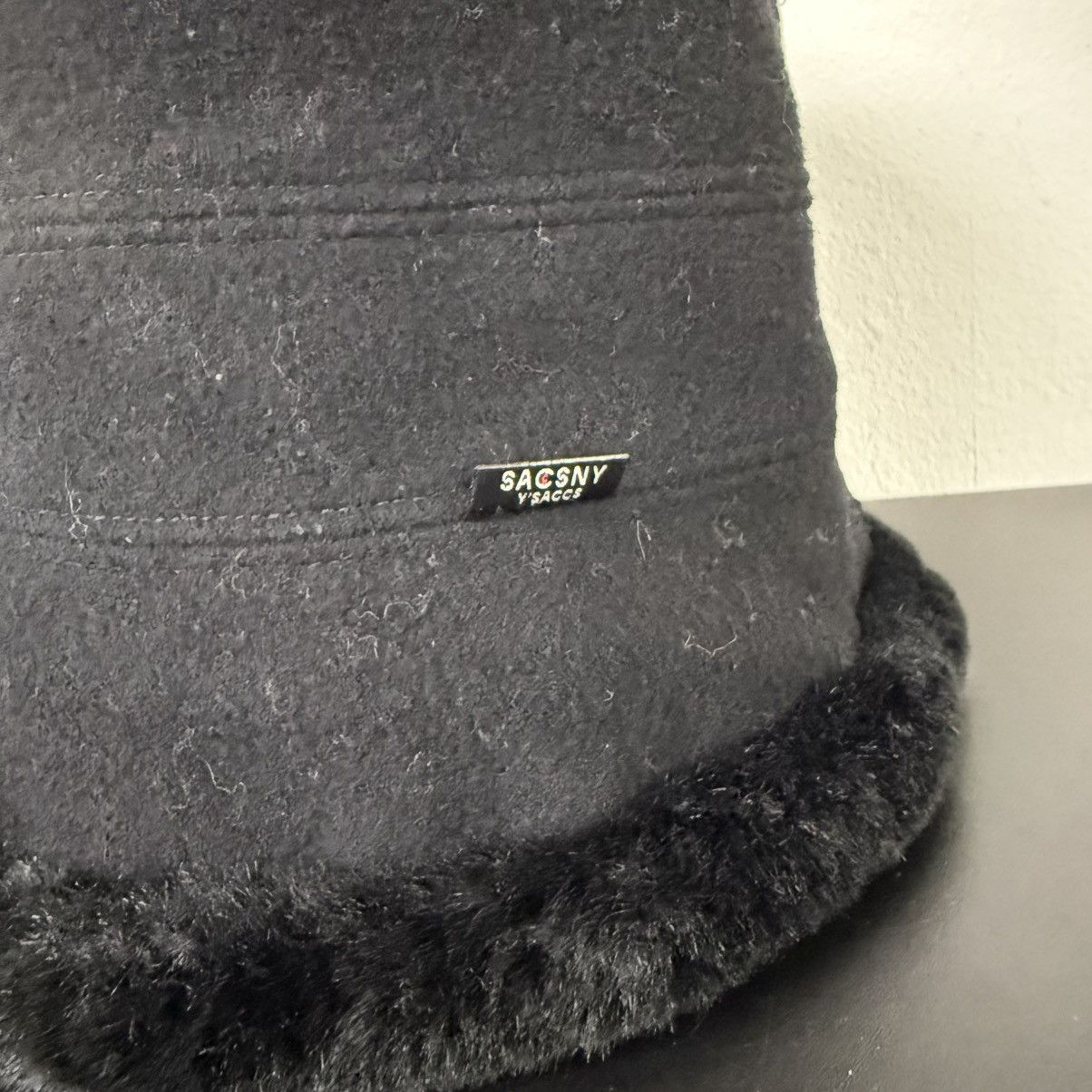 Yohji Yamamoto AW Yohji Yamamoto Ysaccs Fuzzy Hat Fur Size ONE SIZE - 2 Thumbnail