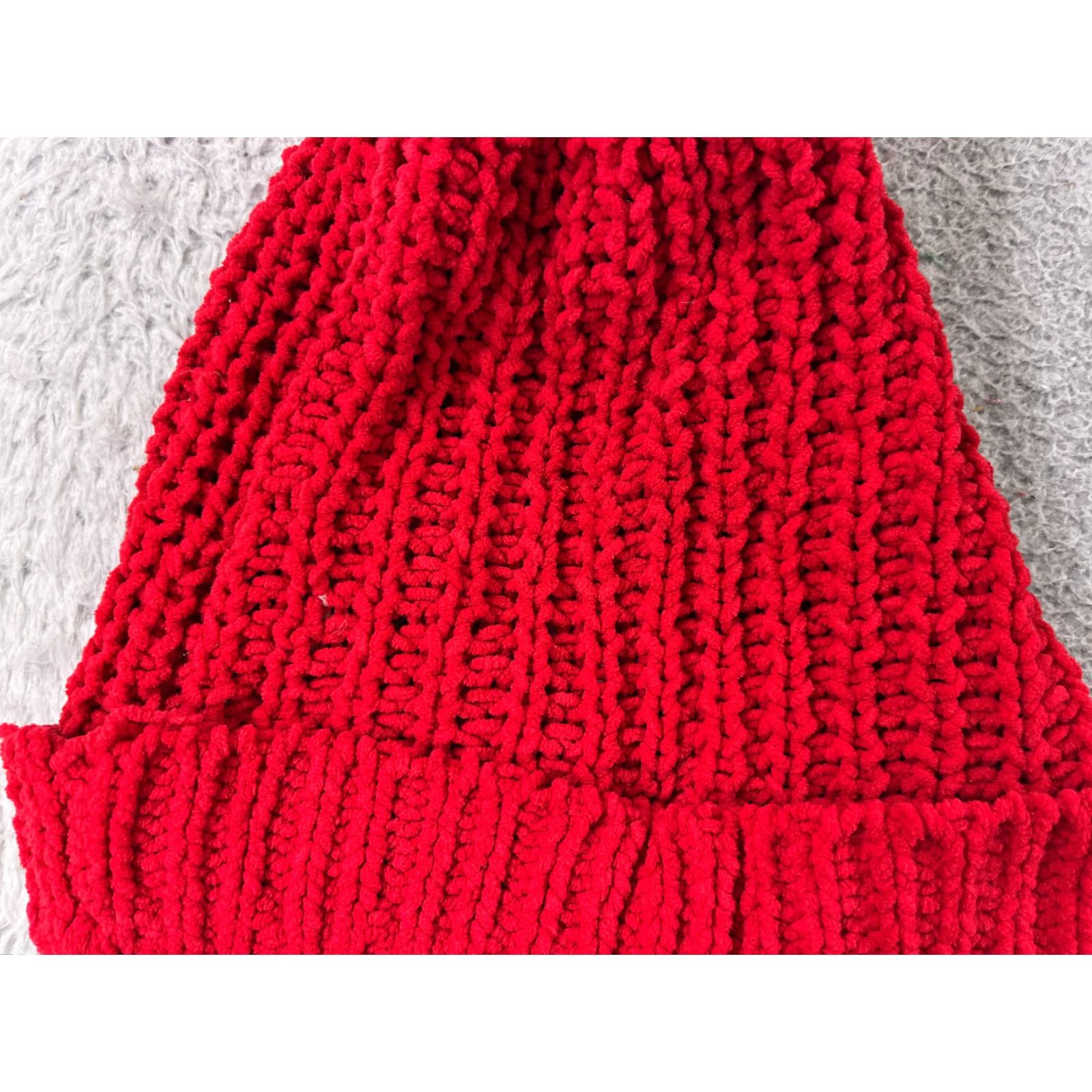 Abercrombie & Fitch VINTAGE Abercrombie & Fitch Beanie Toque Womens OS Red Knit Wool Poly Est 1892 NY Pom Size ONE SIZE - 2 Thumbnail