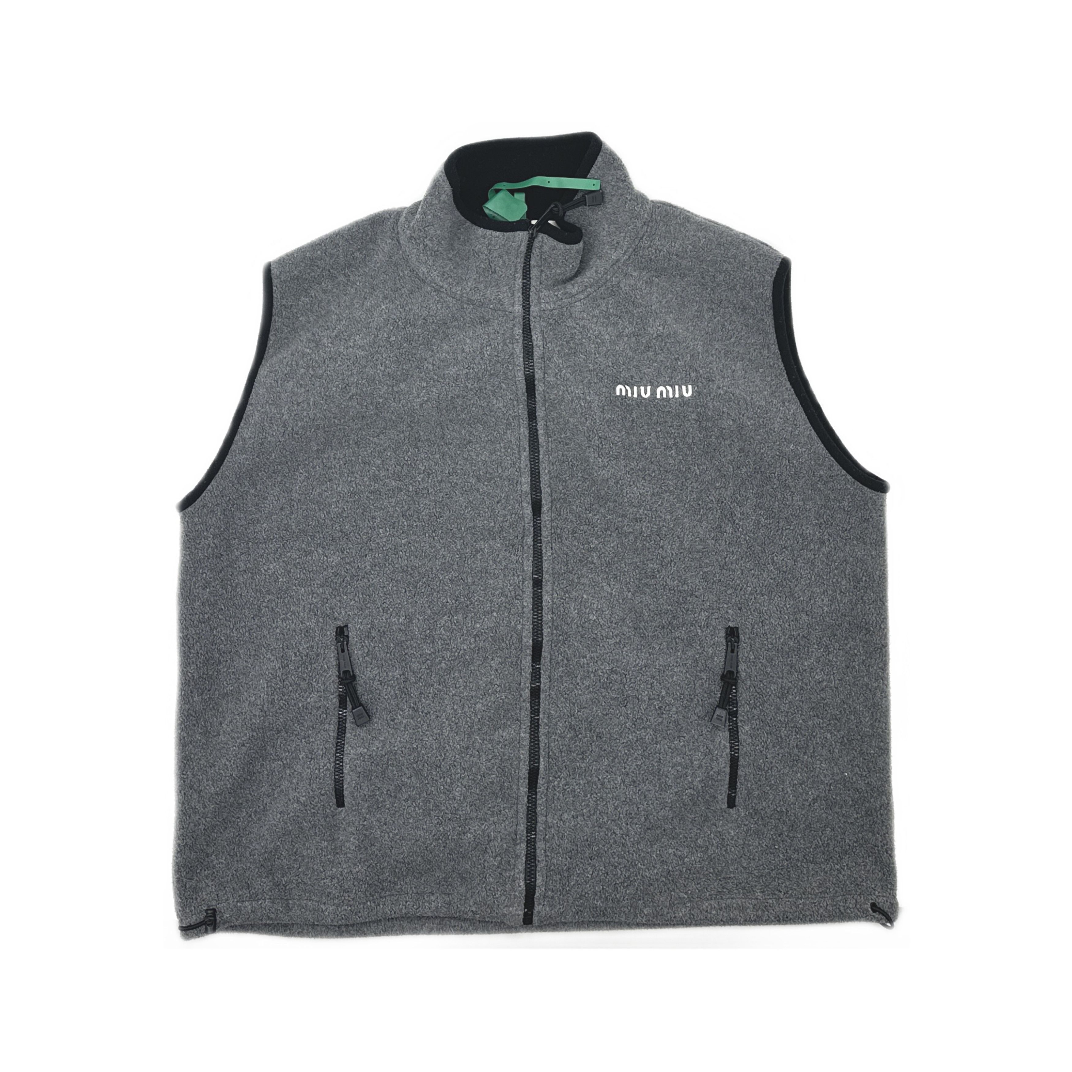 Miu Miu Miu Miu Logo Fleece Vest Size L Size L / US 10 / IT 46 - 1 Thumbnail