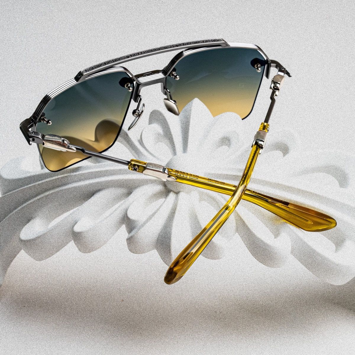 Chrome Hearts CHROME HEARTS BIDI ESEM PEWTER MALT SUNGLASSES Size ONE SIZE - 6 Thumbnail