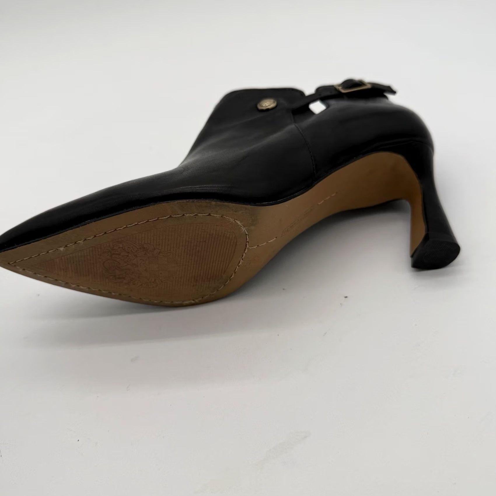 Vince Camuto Vince Camuto W Keeshey Bootie Ankle Boot W 6 Stiletto Pointed Toe Black Leather Women Shoes Size US 6 / IT 36 - 5 Thumbnail