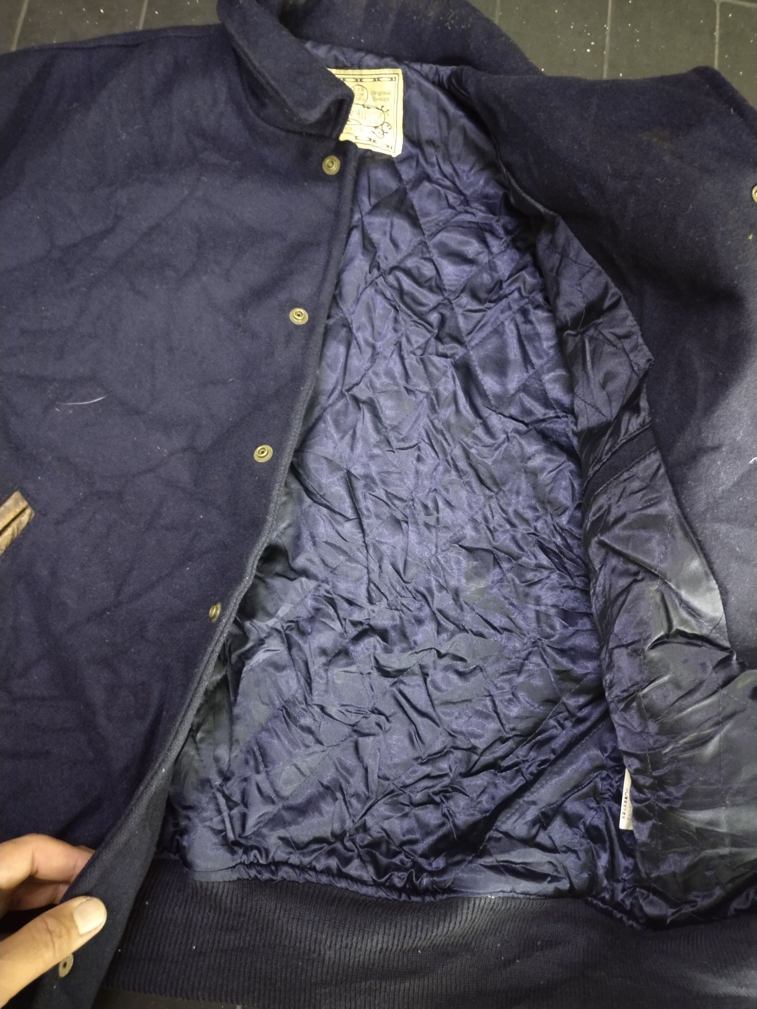Vintage Vintage O.Henry CO.LTD Varsity Leather Wool Jacket Size US L / EU 52-54 / 3 - 9 Thumbnail