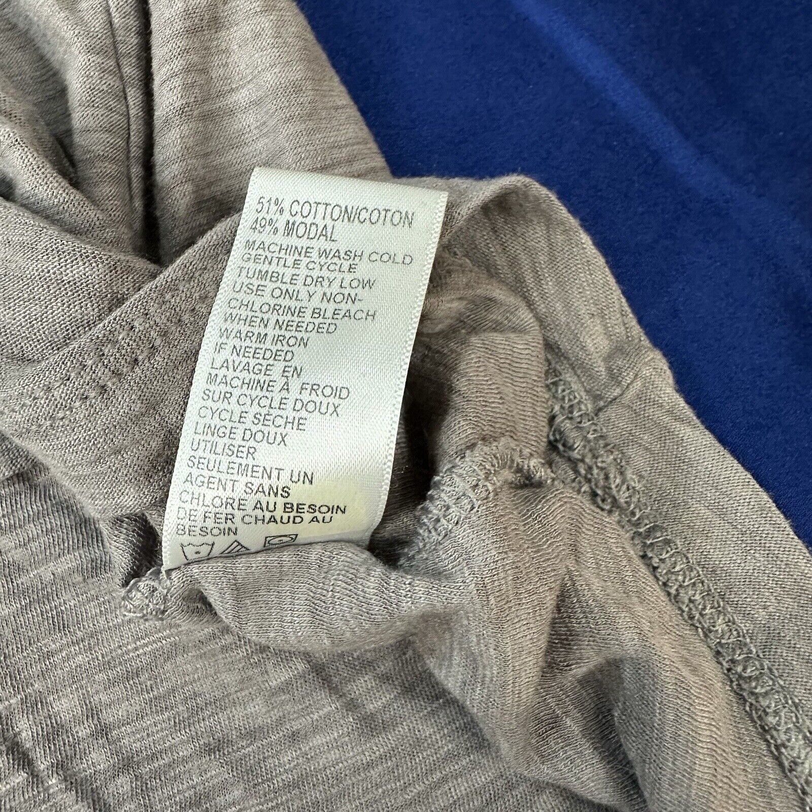 James Perse Standard James Peres Blouse Top Modal Blend Long Sleeve Size S / US 4 / IT 40 - 2 Thumbnail