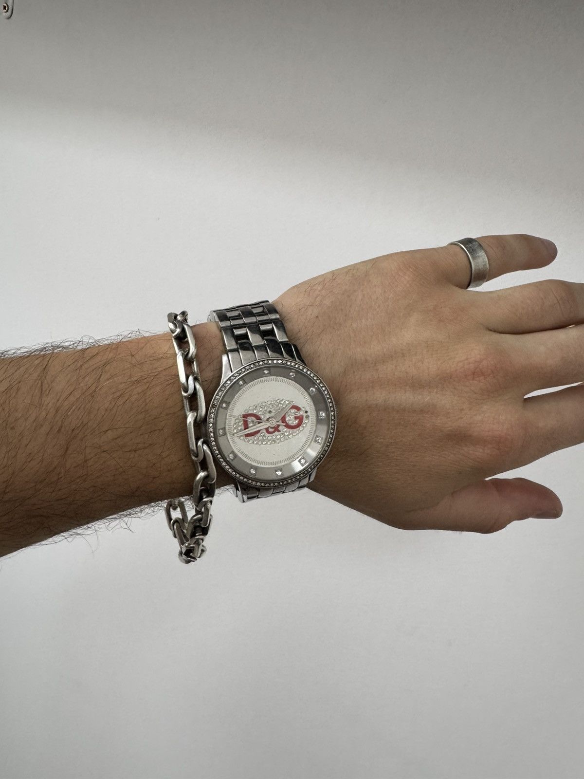 Dolce & Gabbana Rare Metallic Dolce Gabbana strass rhinestones y2k watch Size ONE SIZE - 3 Thumbnail