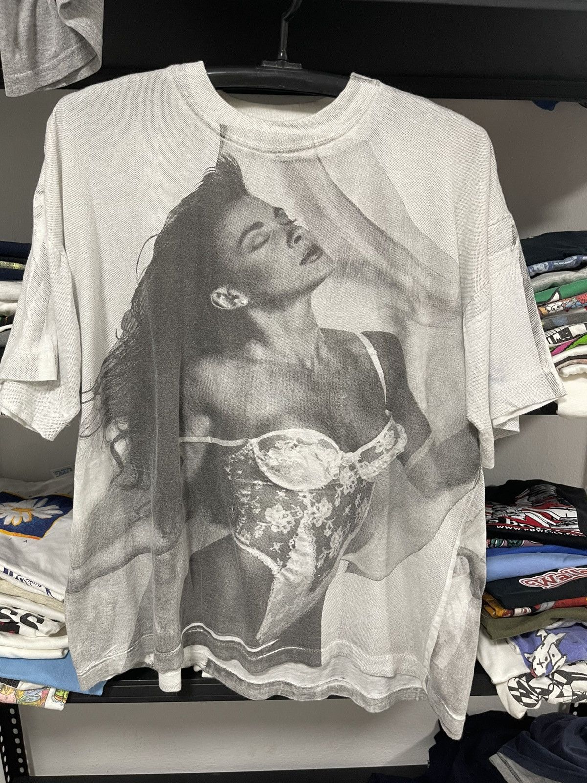 Vintage Vintage 90s Acqua All-Over Print Lingerie Dream Tee Size US XL / EU 56 / 4 - 1 Thumbnail