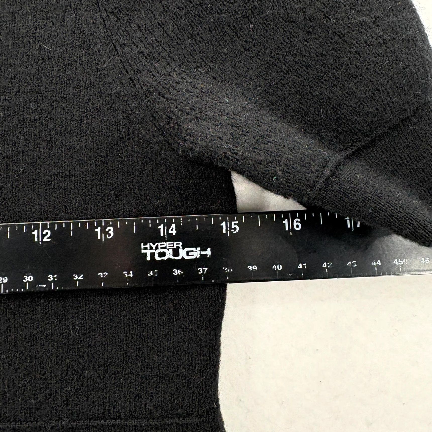 Talbots Talbots Sweater Dress Womens Medium Black Merino Wool Puff Sleeve Knee Length V-Neck Pullover Dress for Casual Workwear Size M / US 6-8 / IT 42-44 - 6 Thumbnail