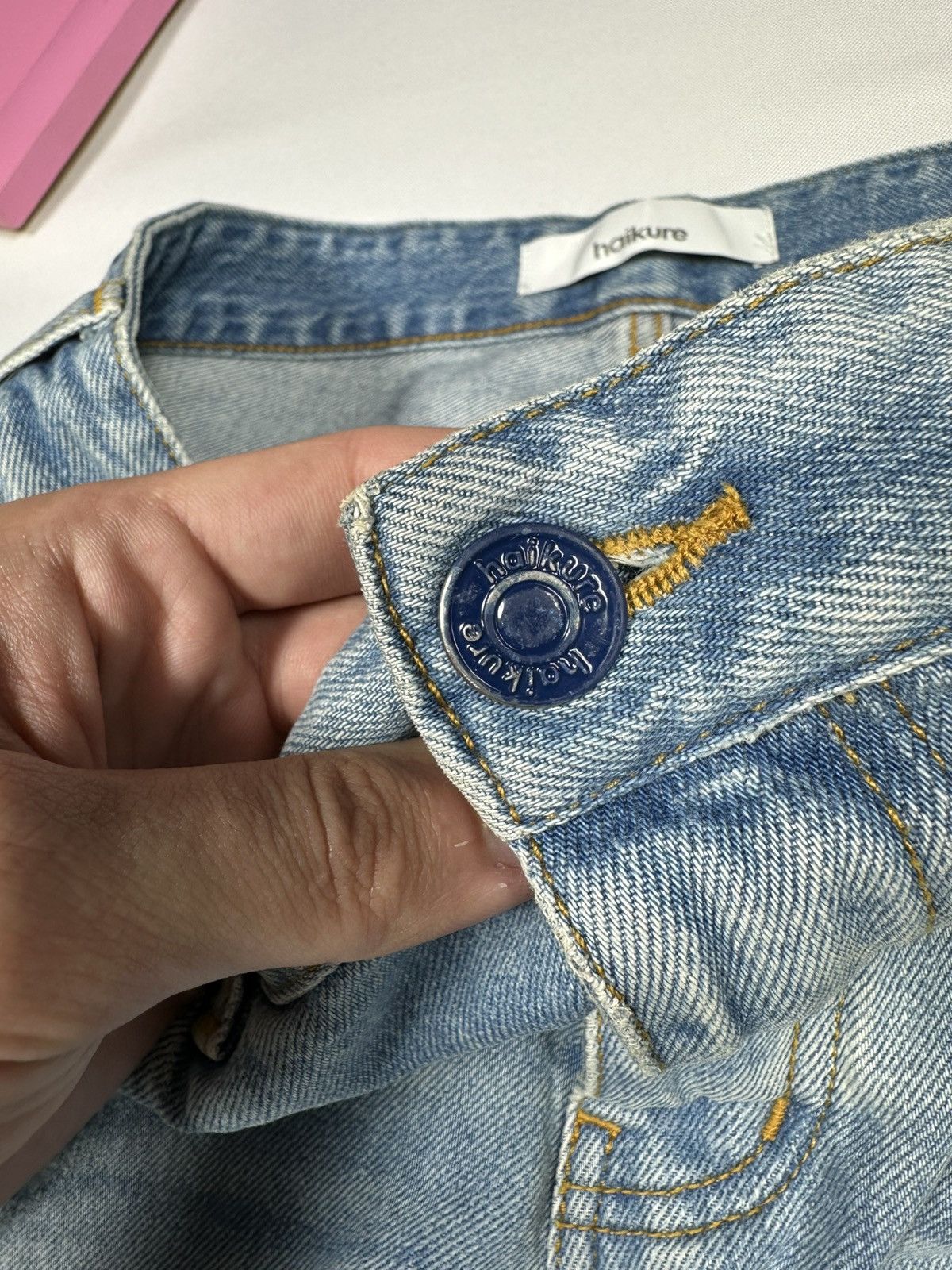 Haikure Haikure Tokyo Slim Crop Roki Denim Used Pocket Pants Jeans Size 32" / US 10 / IT 46 - 9 Thumbnail