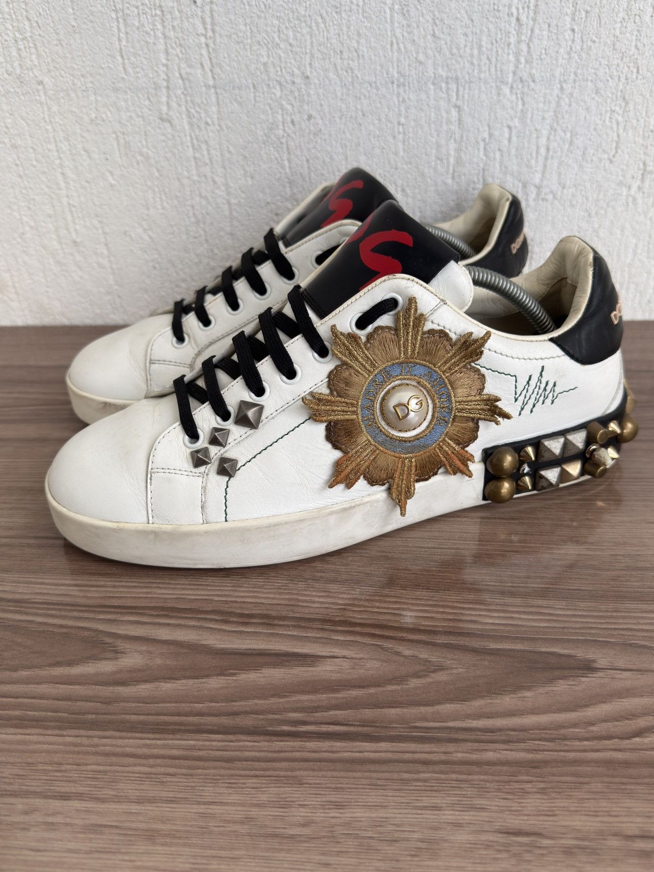 Dolce & Gabbana Portofino embellished studded sneaker Size US 9.5 / EU 42-43 - 2 Thumbnail