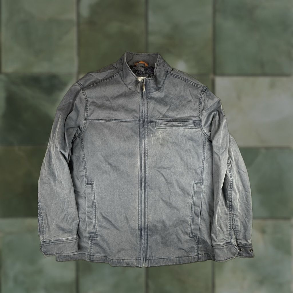 Tommy Bahama Tommy Bahama Jacket Bomber Mens 2XL Blue Cotton Blend Zip Navy Mystic Blue Boracay Cruiser jacket Size US XXL / EU 58 / 5 - 1 Thumbnail