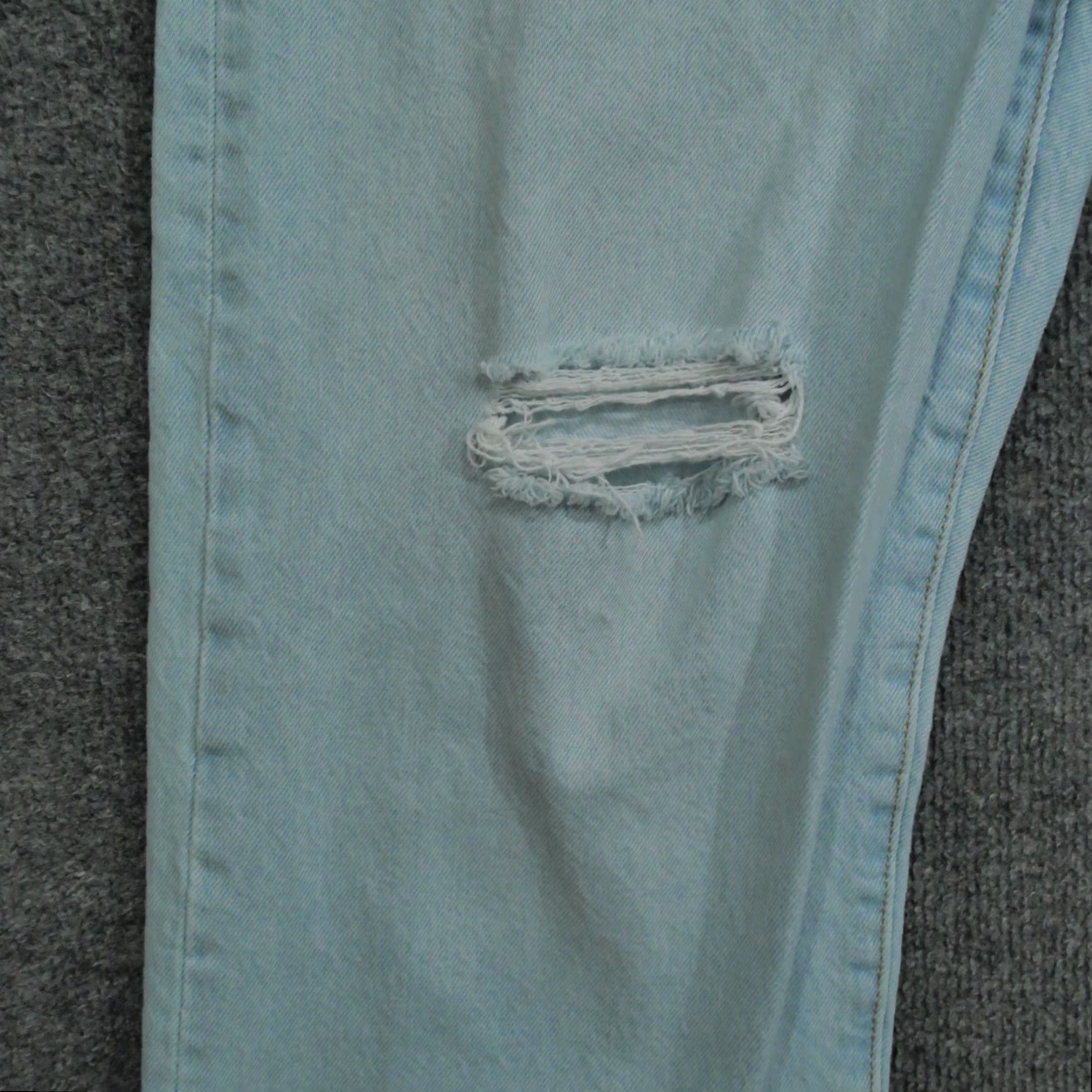 Levi's VINTAGE Levi's Jeans Women 32x27 Blue Distressed High Rise Relaxed Straight 5-Pocket Denim Pants Ladies Girls Mens Size 24" / US 00 / IT 34 - 3 Thumbnail