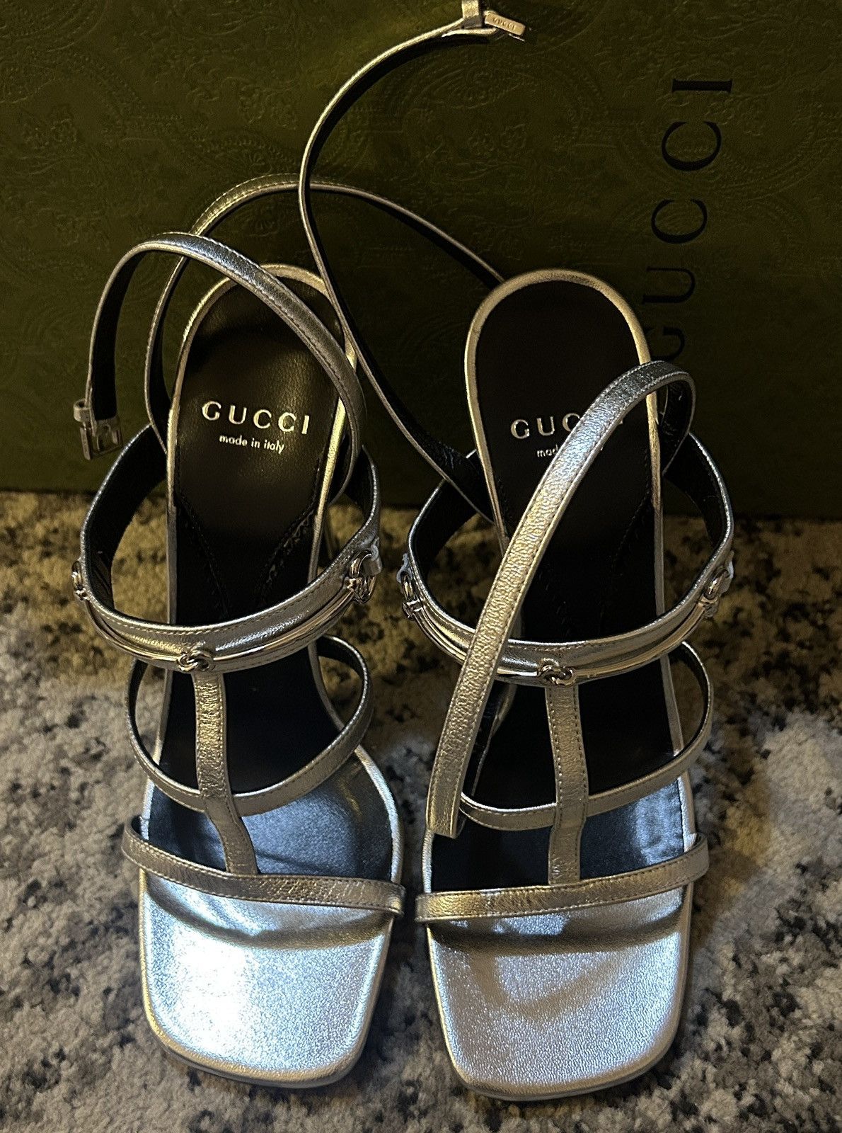 Gucci Gucci Roman Slim Horsebit Wdivine 105 Sandal Size US 6.5 / IT 36.5 - 3 Thumbnail