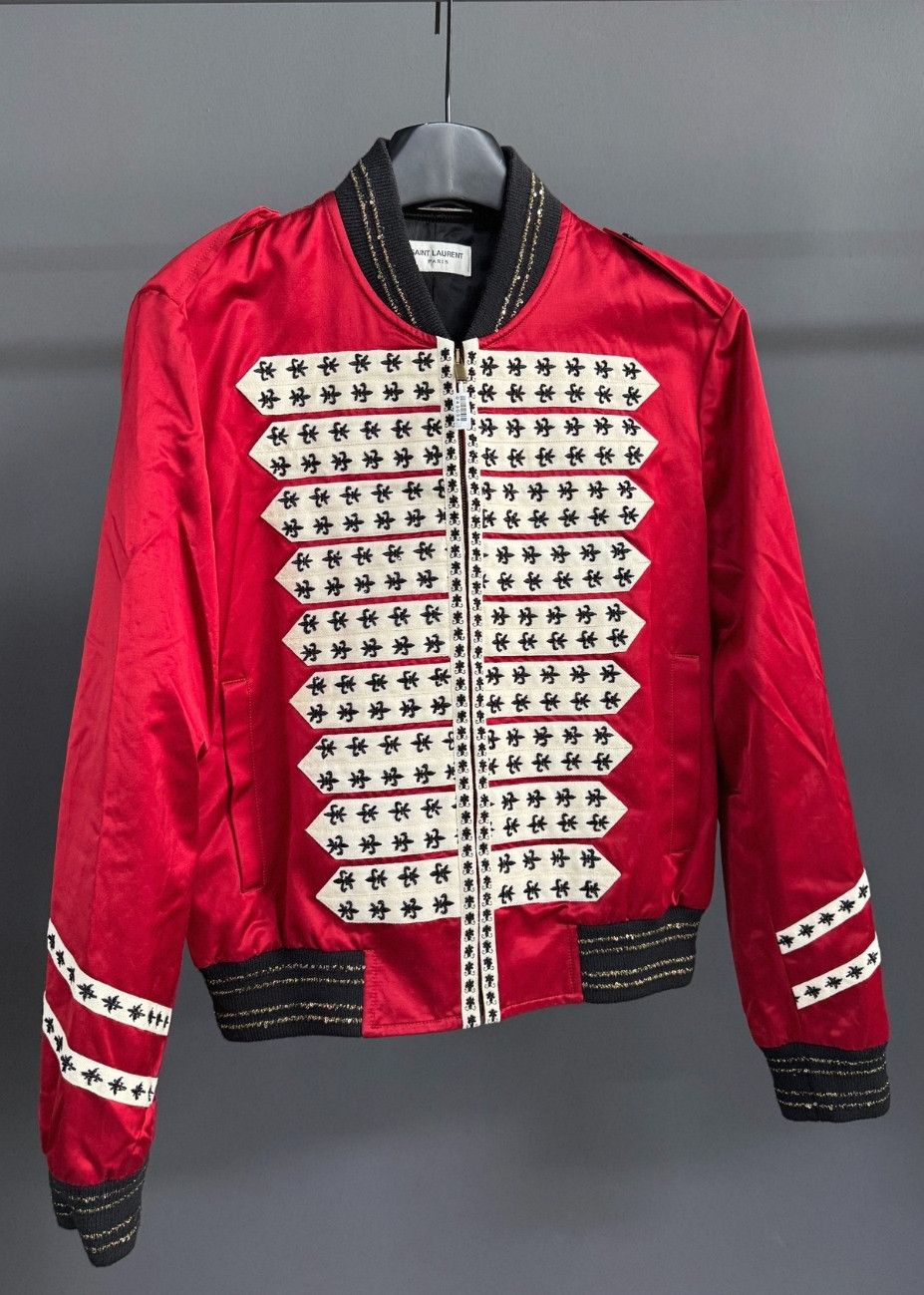 Saint Laurent Paris Saint Laurent Paris Officer's lily-studded beaded embroider Size US M / EU 48-50 / 2 - 4 Thumbnail