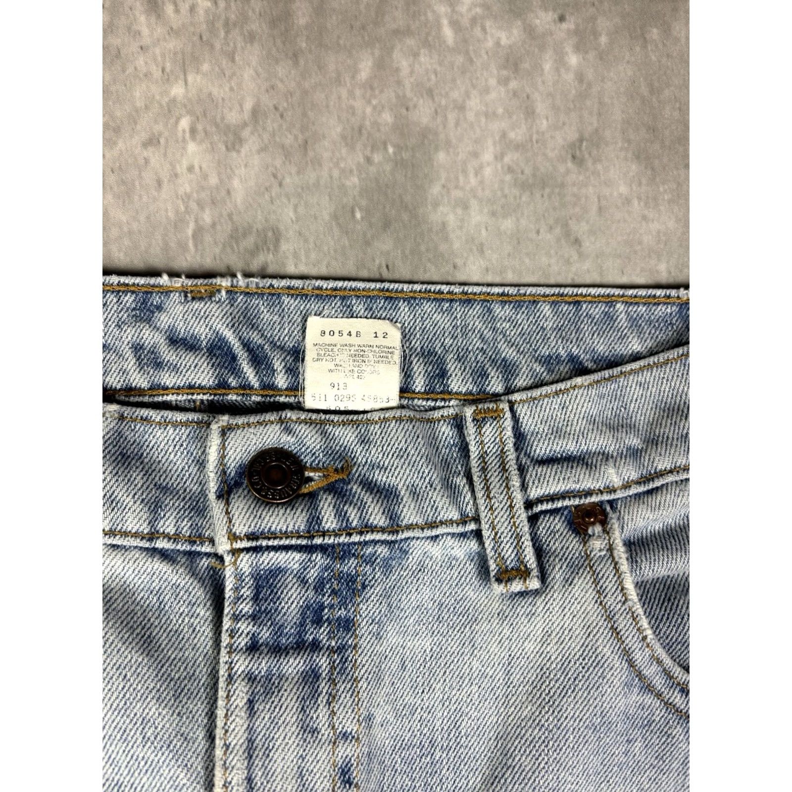 Levi's VINTAGE Levi's 505 Jeans Straight 32x27 Blue Denim Cotton Men USA 90s 80s Reg Size US 32 / EU 48 - 6 Thumbnail