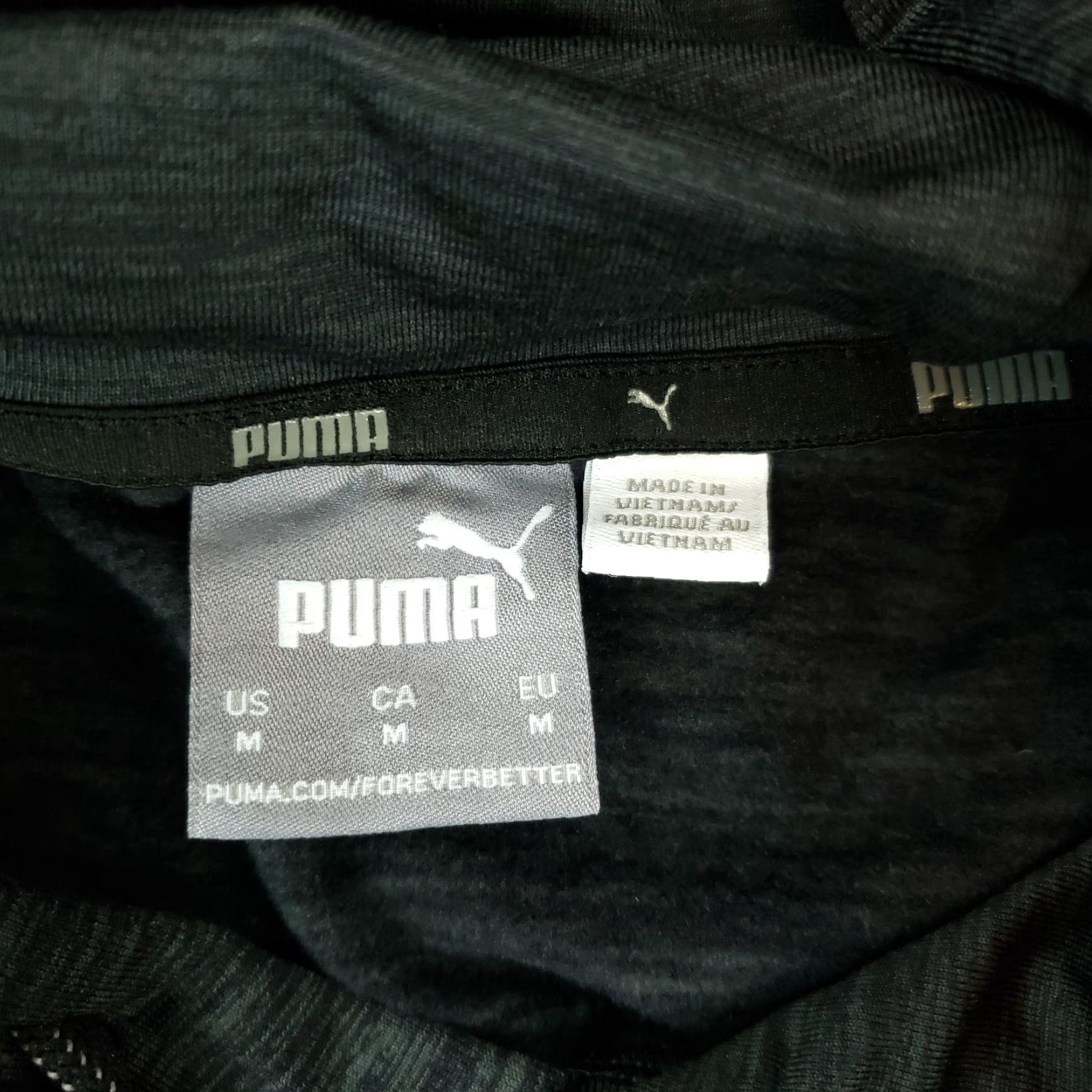 Puma PUMA Hoodie Mens M Gray Sweatshirt Long Sleeve Pockets Hooded Stretch Size US M / EU 48-50 / 2 - 6 Thumbnail