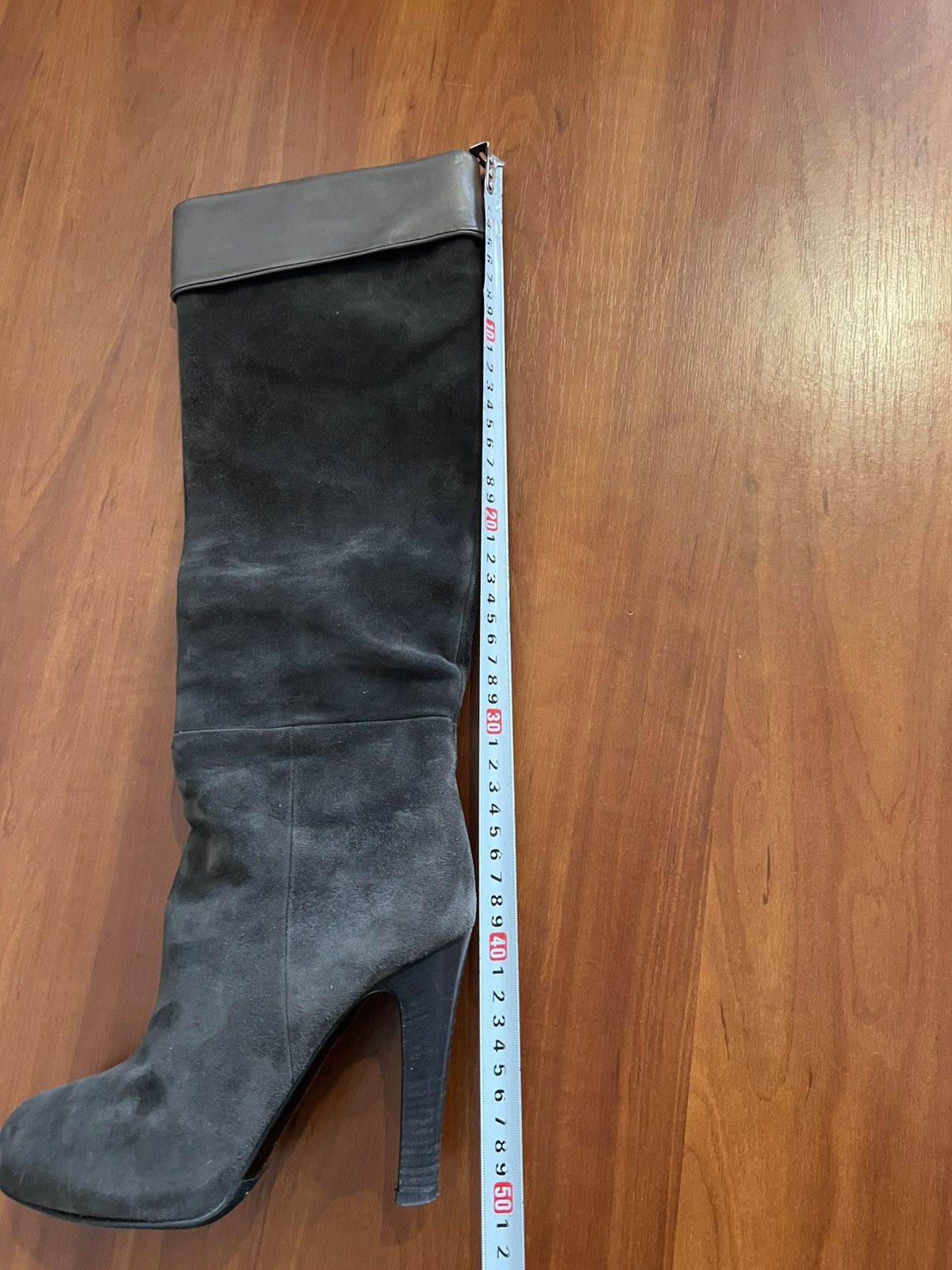 Dolce & Gabbana VINTAGE DOLCE&GABBANA ITALY WESTERN SUEDE KNEE BOOTS HEELS Size US 7 / IT 37 - 14 Thumbnail