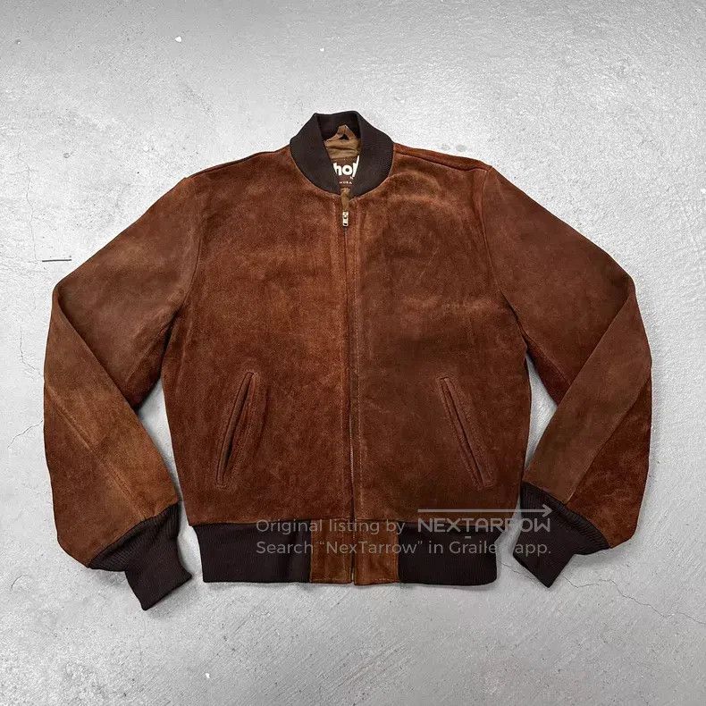 Schott Schott Vintage suede baseball jacket jacket Size US M / EU 48-50 / 2 - 2 Thumbnail