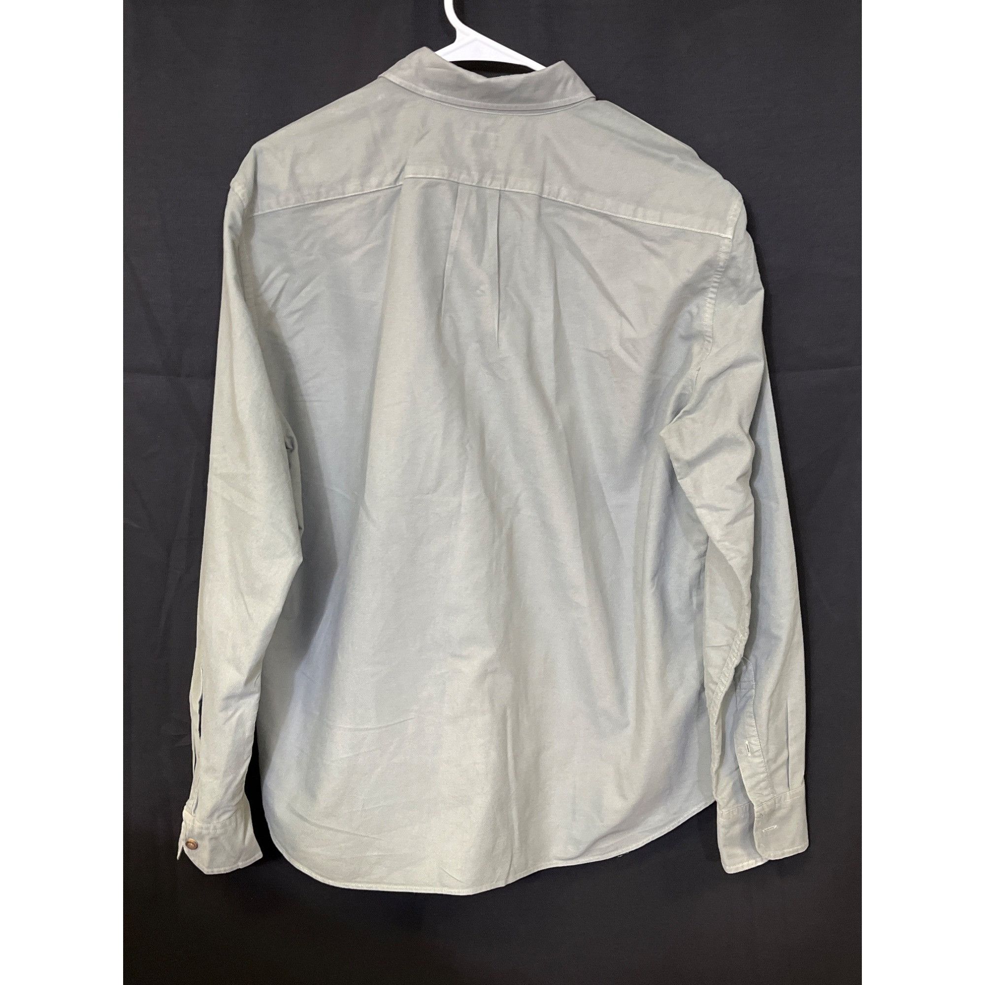 J.Crew J.Crew SKU 7702 Mens Green Slim Untucked Garment Shirt Size Size US L / EU 52-54 / 3 - 2 Thumbnail