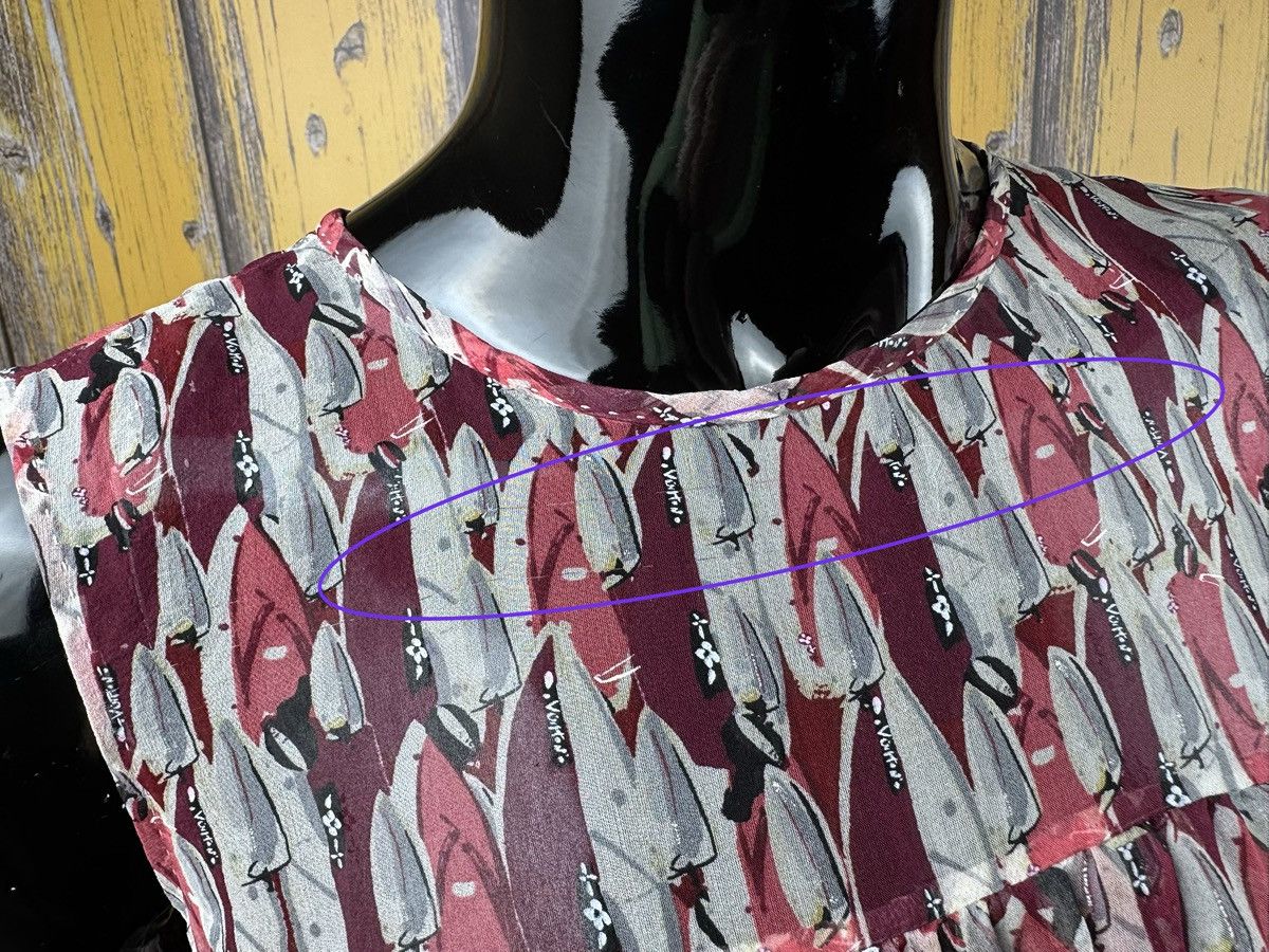 Louis Vuitton Louis Vuitton Silk Sleeveless Blouse Multicolour Size 36 FR Size XS / US 0-2 / IT 36-38 - 12 Thumbnail