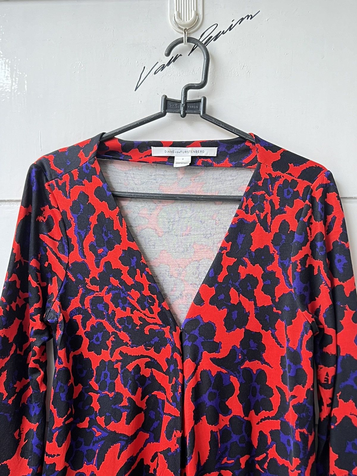 Diane von Furstenberg Diane Von Furstenberg Flower Motive Dress/Cardigan Size XS / US 0-2 / IT 36-38 - 3 Thumbnail