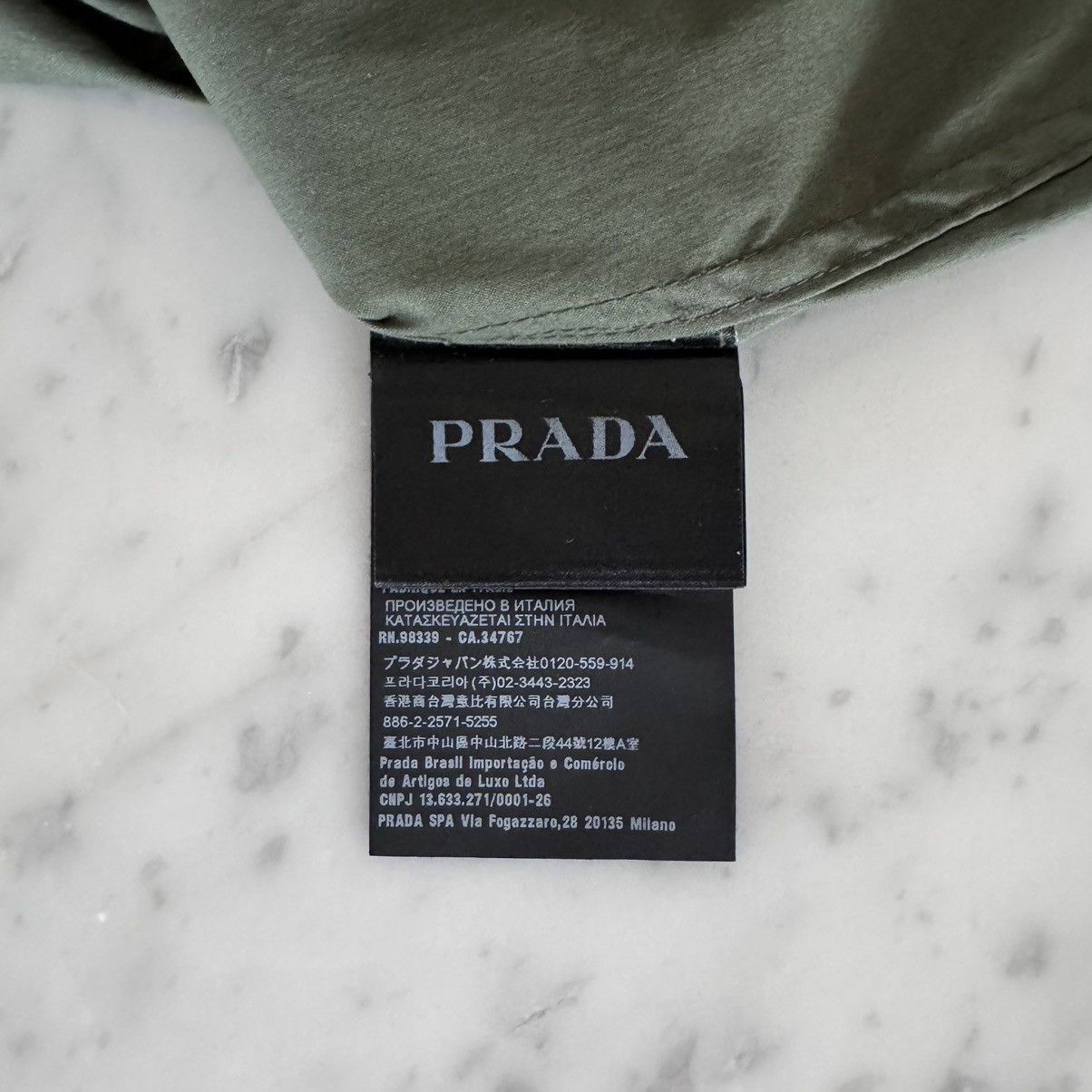 Prada Green stretch poplin shirt Size US M / EU 48-50 / 2 - 6 Thumbnail