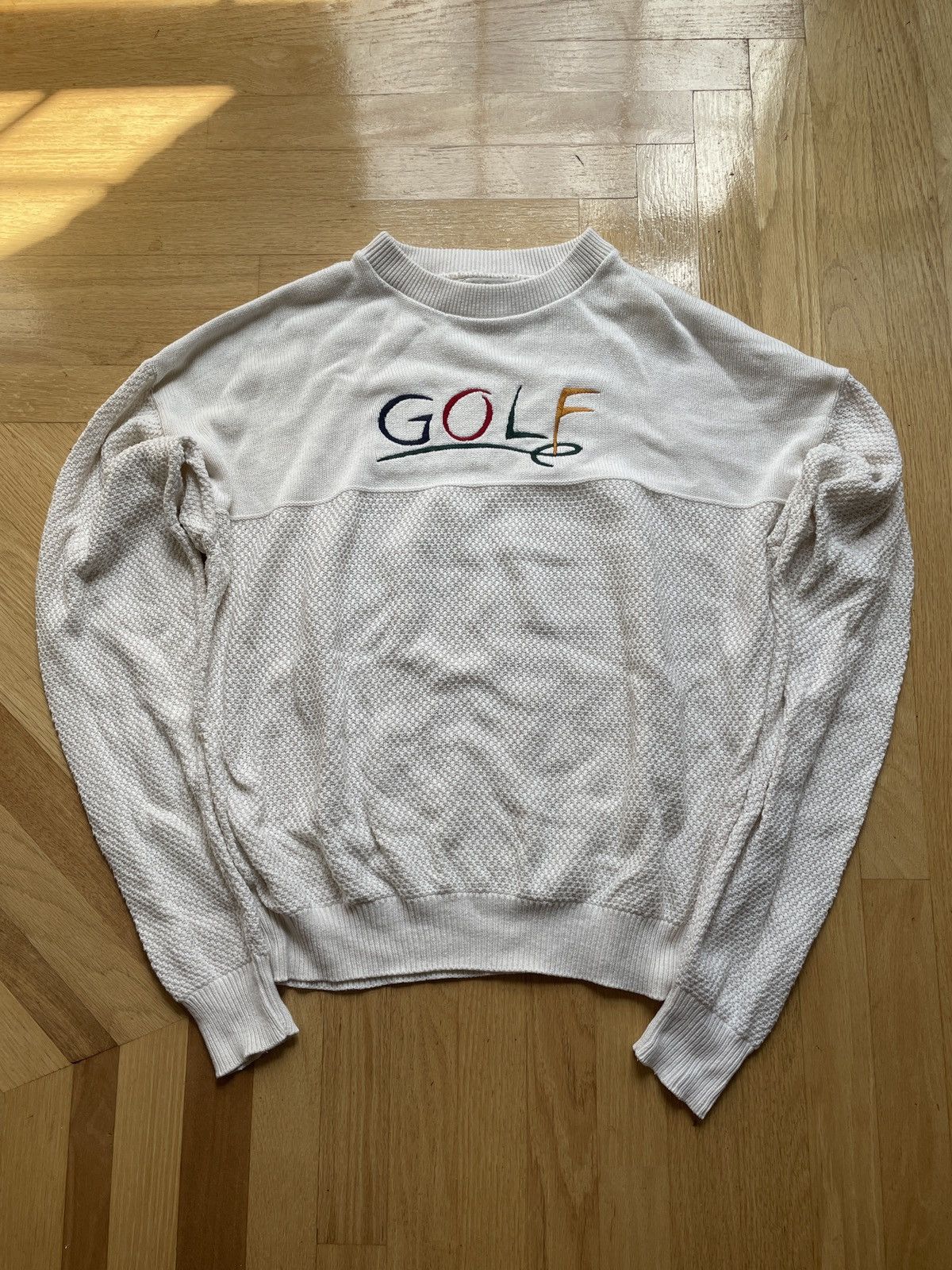 Vintage VTG 90s Winona Knit Sweater Golf Embroidered Made In USA XL Size US XL / EU 56 / 4 - 1 Thumbnail