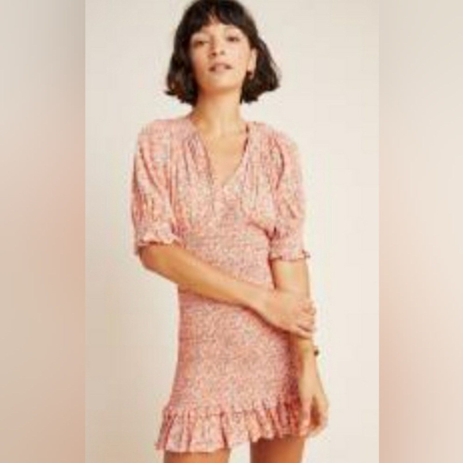 Urban Outfitters Urban Outfitters Lumiere Smocked Dress Size L / US 10 / IT 46 - 2 Thumbnail