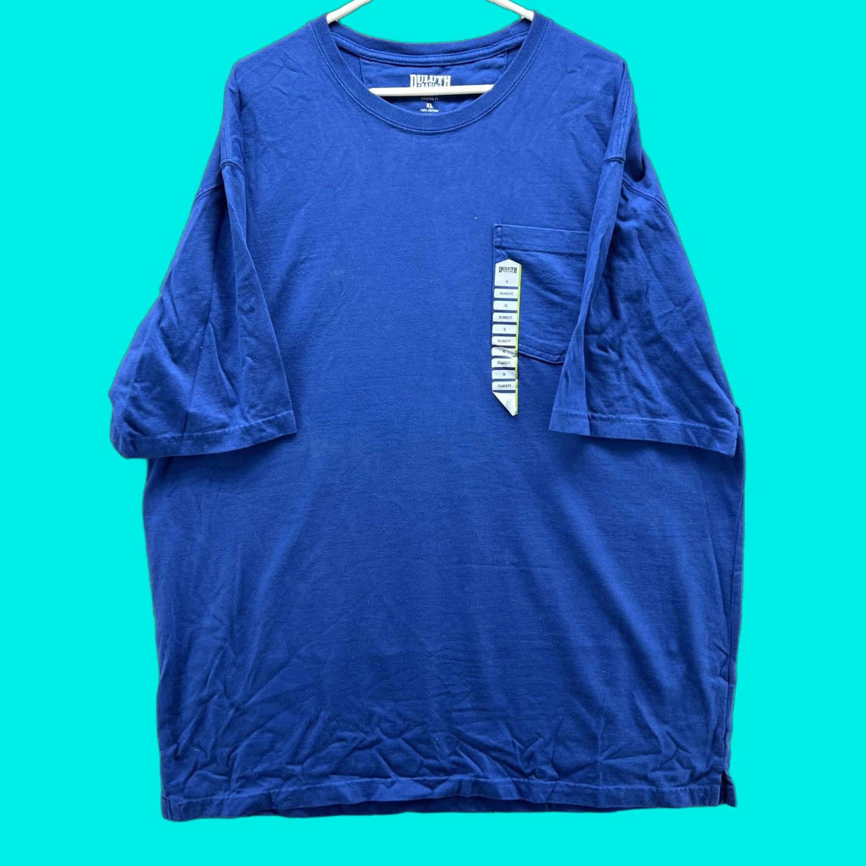 Duluth Trading Company Duluth Trading Co Shirt Mens XL Blue Longtail T Pocket Tee Relaxed Fit Workwear Shirt Size US XL / EU 56 / 4 - 1 Thumbnail