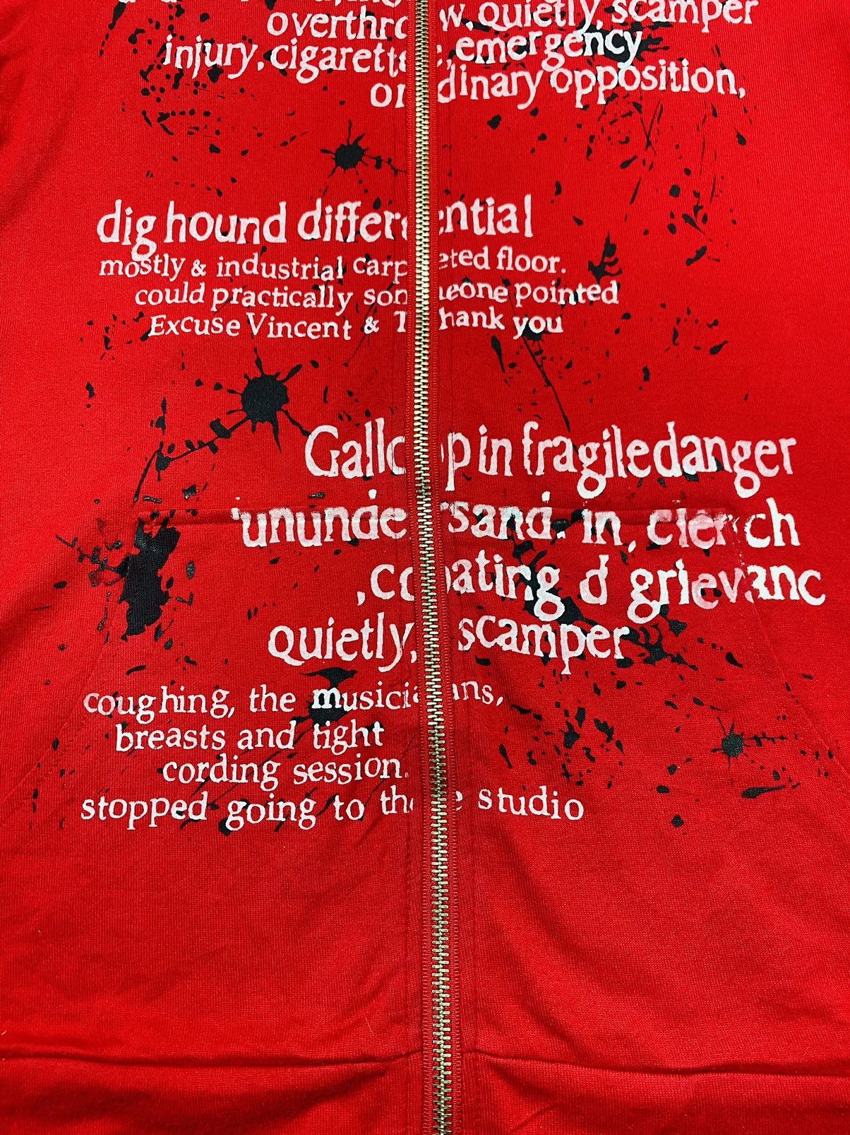 If Six Was Nine × Japanese Brand × Le Grande Bleu (L.G.B.) A01 Rare - RBA +1 Punk Bondage Wording Zipper Hoodie Shirt Size S / US 4 / IT 40 - 12 Thumbnail