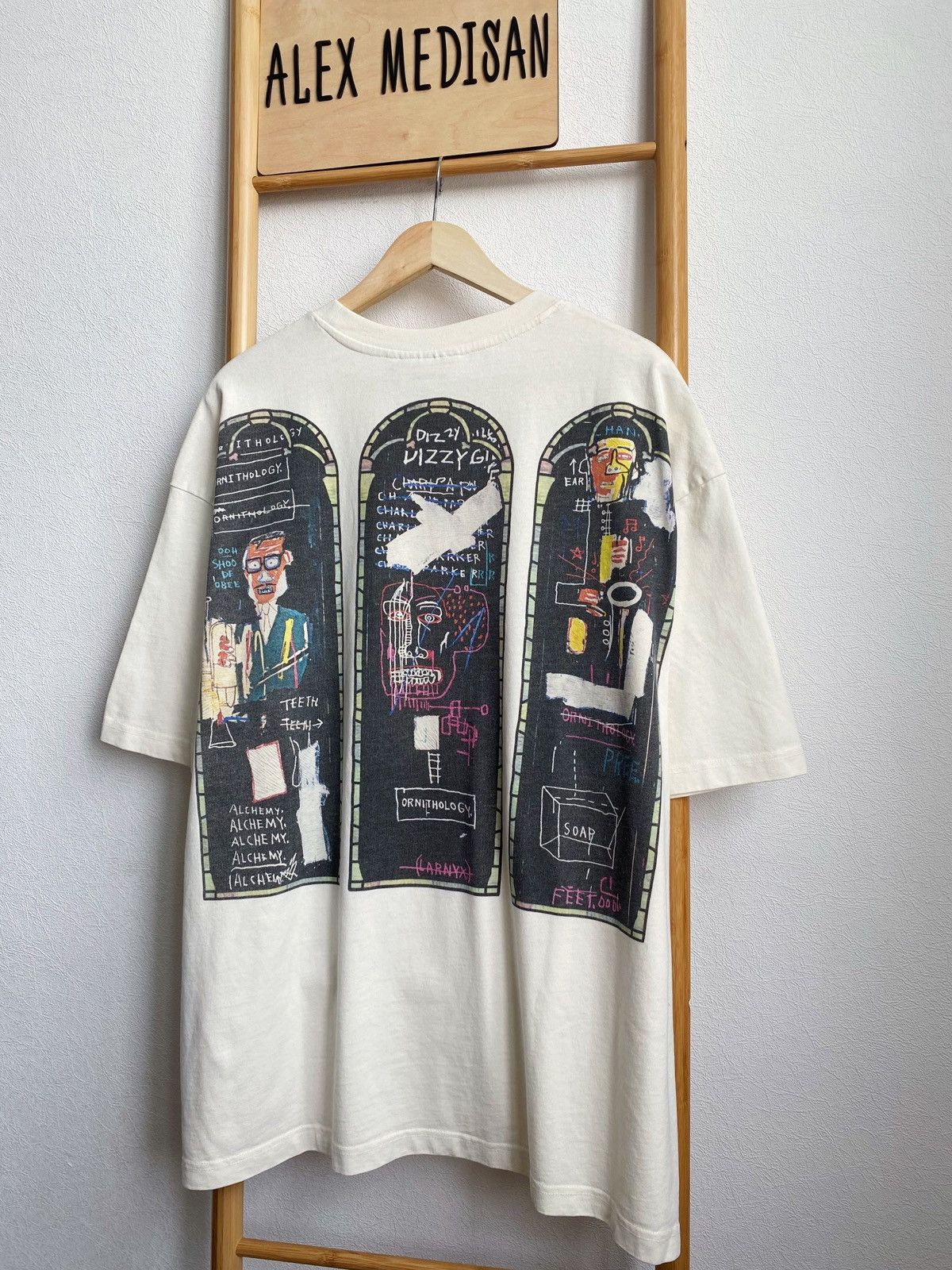 H&M × Jean-Michel Basquiat × Who Decides War WHO DECIDES WAR x BASQUIAT x H&M RELAXED FIT COTTON T-SHIRT Size US XXL / EU 58 / 5 - 10 Thumbnail