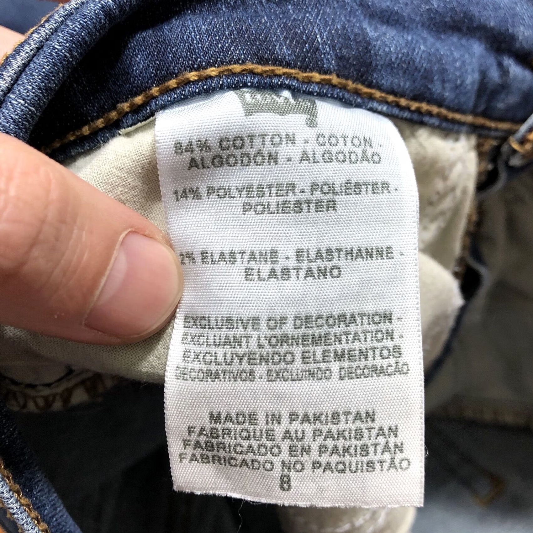 Levi's VINTAGE Levi's 512 Jeans Slim Fit Straight Blue Womens Size 8 28 Inseam Denim 90s Retro Size 30" / US 8 / IT 44 - 7 Thumbnail