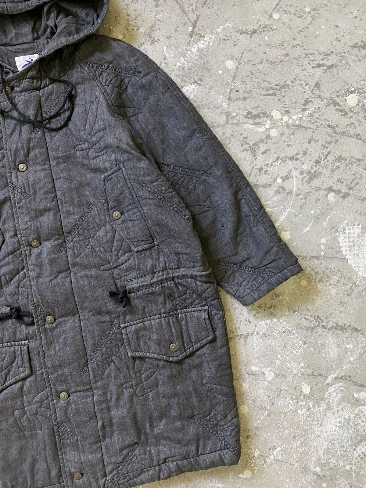 Hai Sporting Gear × Issey Miyake × Japanese Brand Hai Sporting Gear Monogram Embroidery Logo Winter Jacket Size US M / EU 48-50 / 2 - 3 Thumbnail