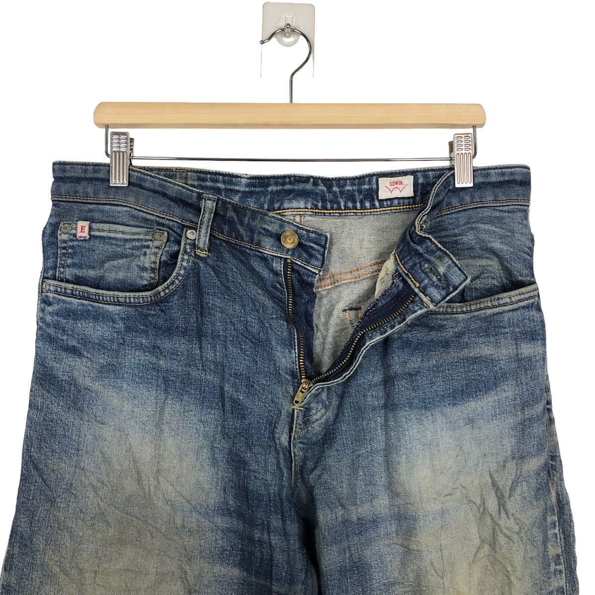 Japanese Brand 🔥90’s Vintage Distressed Denim Jeans Edwin Size US 34 / EU 50 - 10 Thumbnail