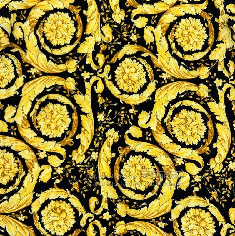 Versace Versace Gold Print Cotton Short Sleeve T-Shirt . Size US XL / EU 56 / 4 - 7 Thumbnail