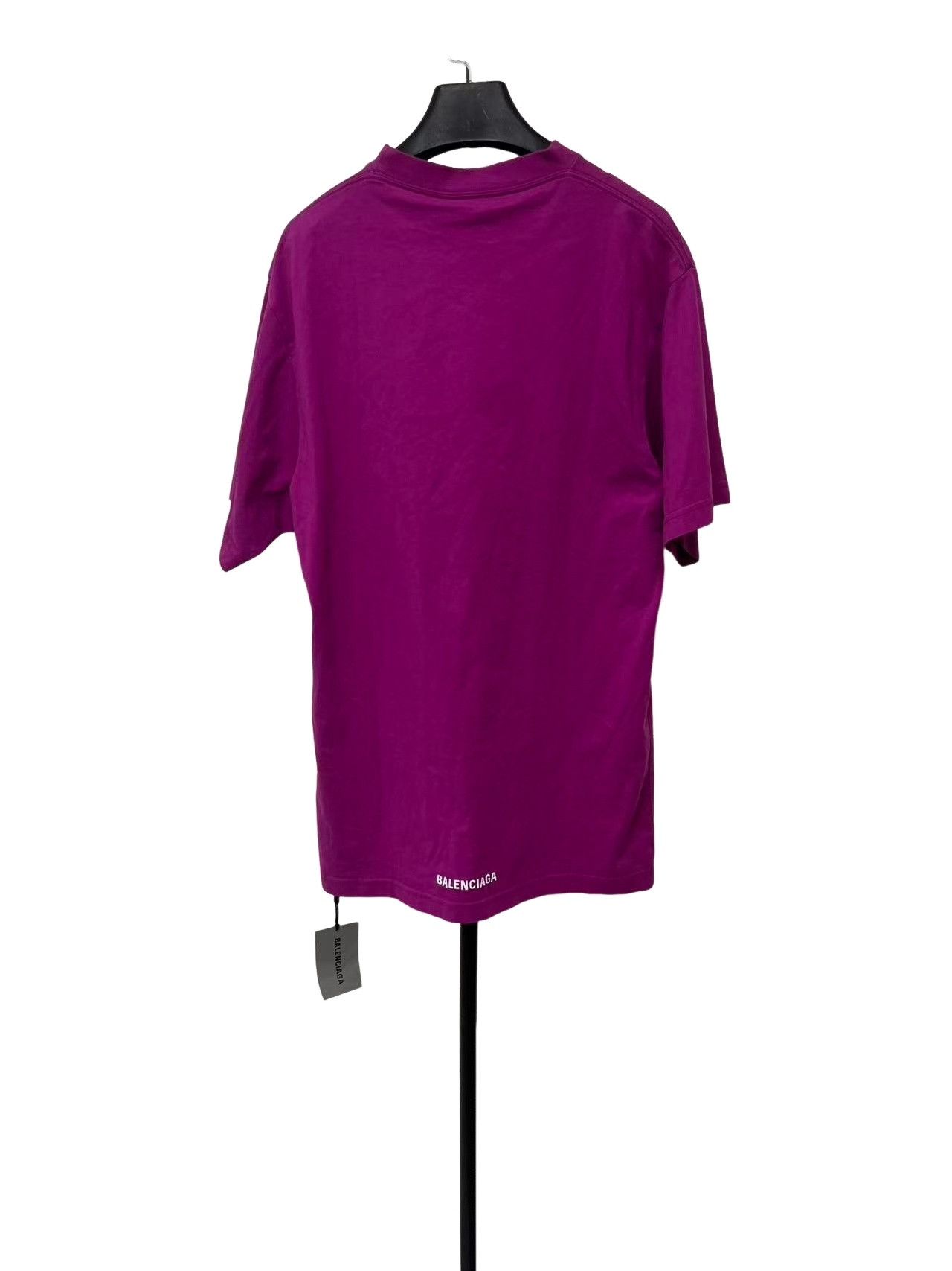 Balenciaga Balenciaga Unifit Logo Purple T-Shirt Size 1 Size US S / EU 44-46 / 1 - 1 Thumbnail
