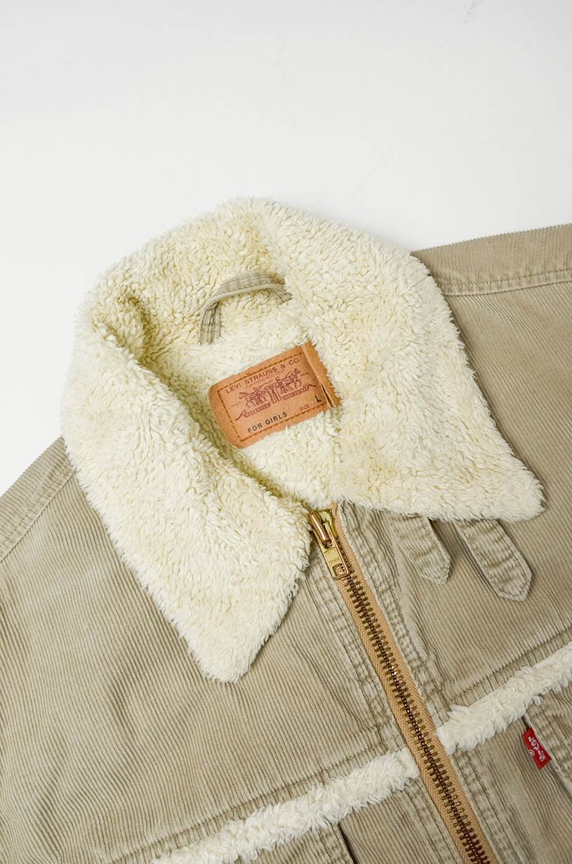 Levi's Levi’s Sherpa Cord Jacket Beige - Size L Size S / US 4 / IT 40 - 6 Thumbnail