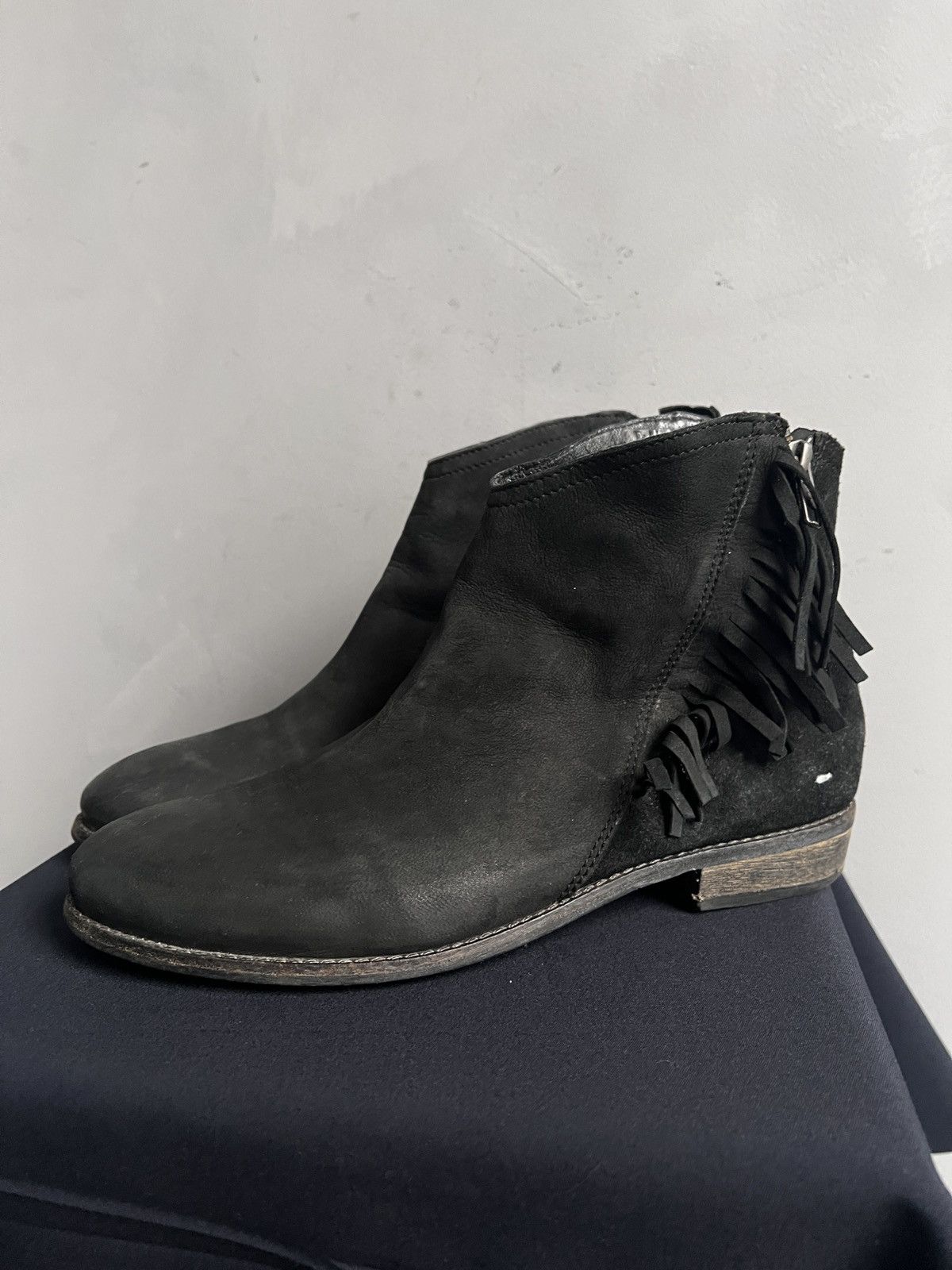 Hedi Slimane Rare suede boots western vibe Hedi slimane style 90s vibe Size US 8 / EU 41 - 1 Thumbnail