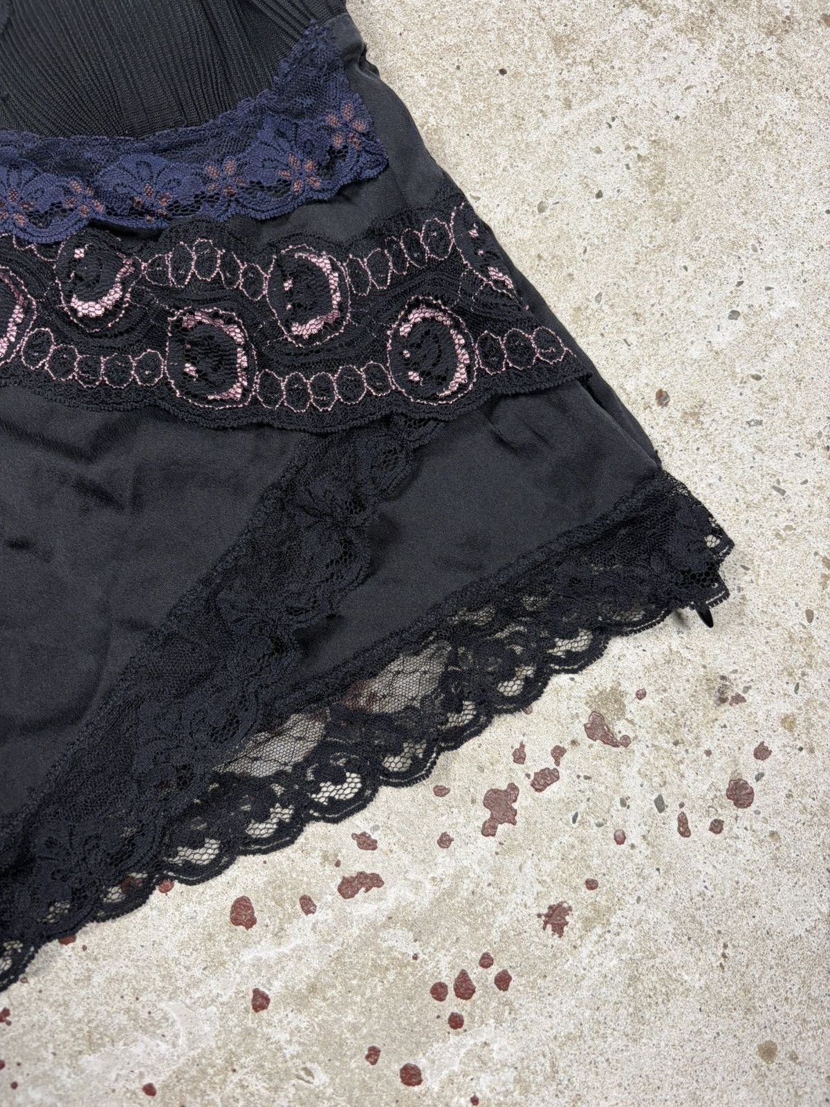 Dolce & Gabbana 2000s Dolce & Gabbana Black Silk Lace Trims Corset Top Size M / US 6-8 / IT 42-44 - 3 Thumbnail