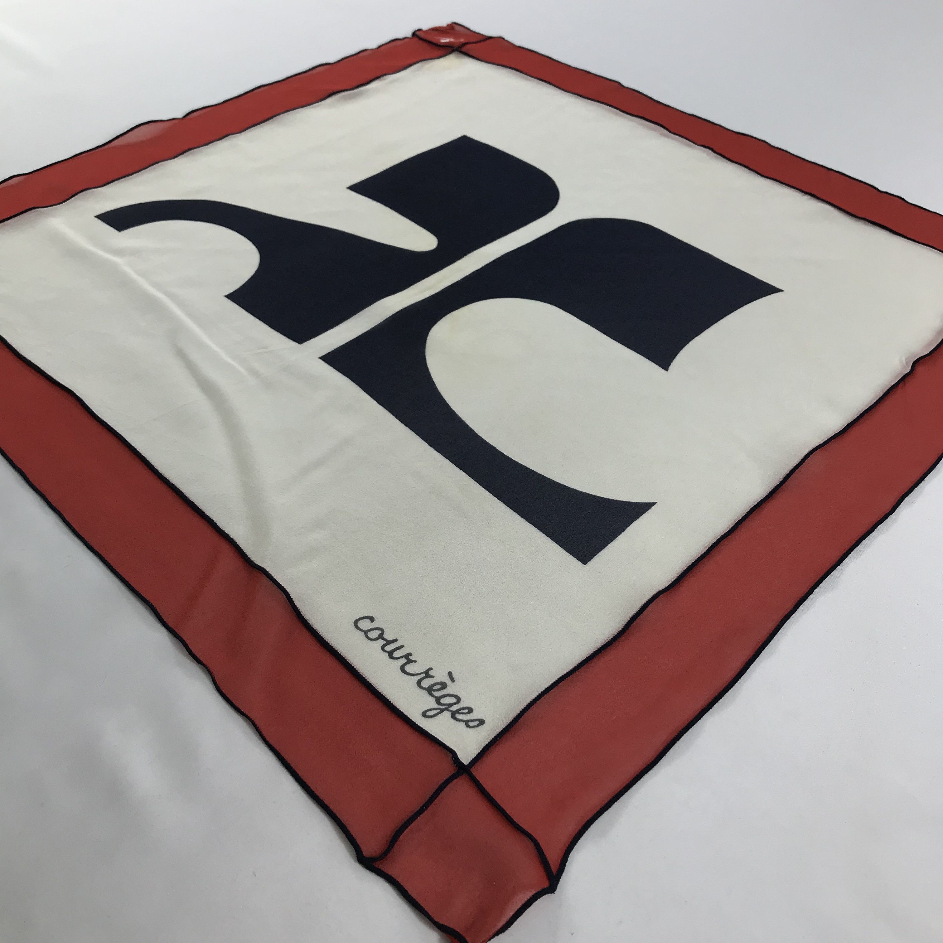 Courreges × Vintage Courreges Bandana / Handkerchief / Neckerchief - S1654 Size ONE SIZE - 2 Thumbnail