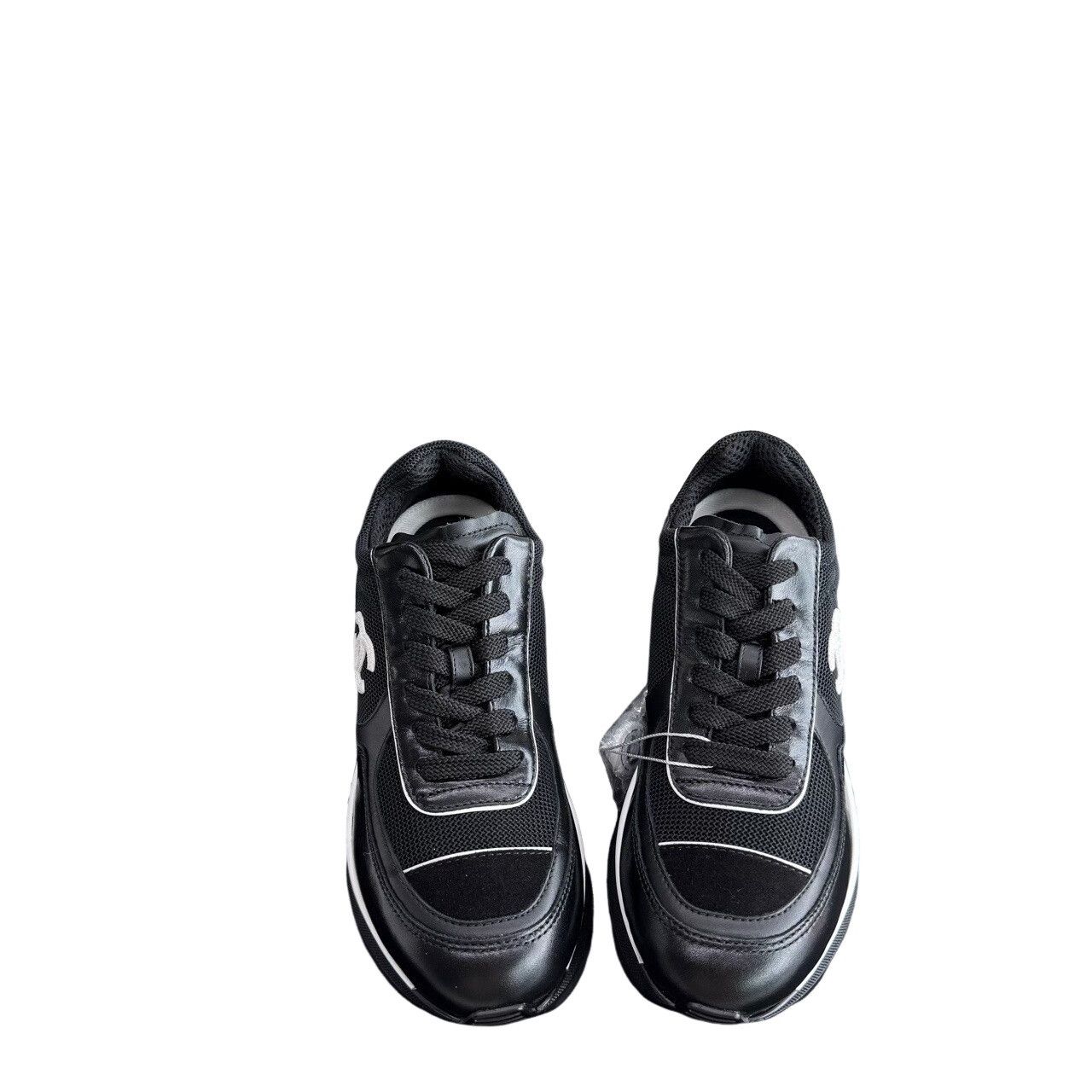Chanel Chanel CC Logo Heeled Sneakers Size 36.5 Size US 5.5 / IT 35.5 - 1 Thumbnail