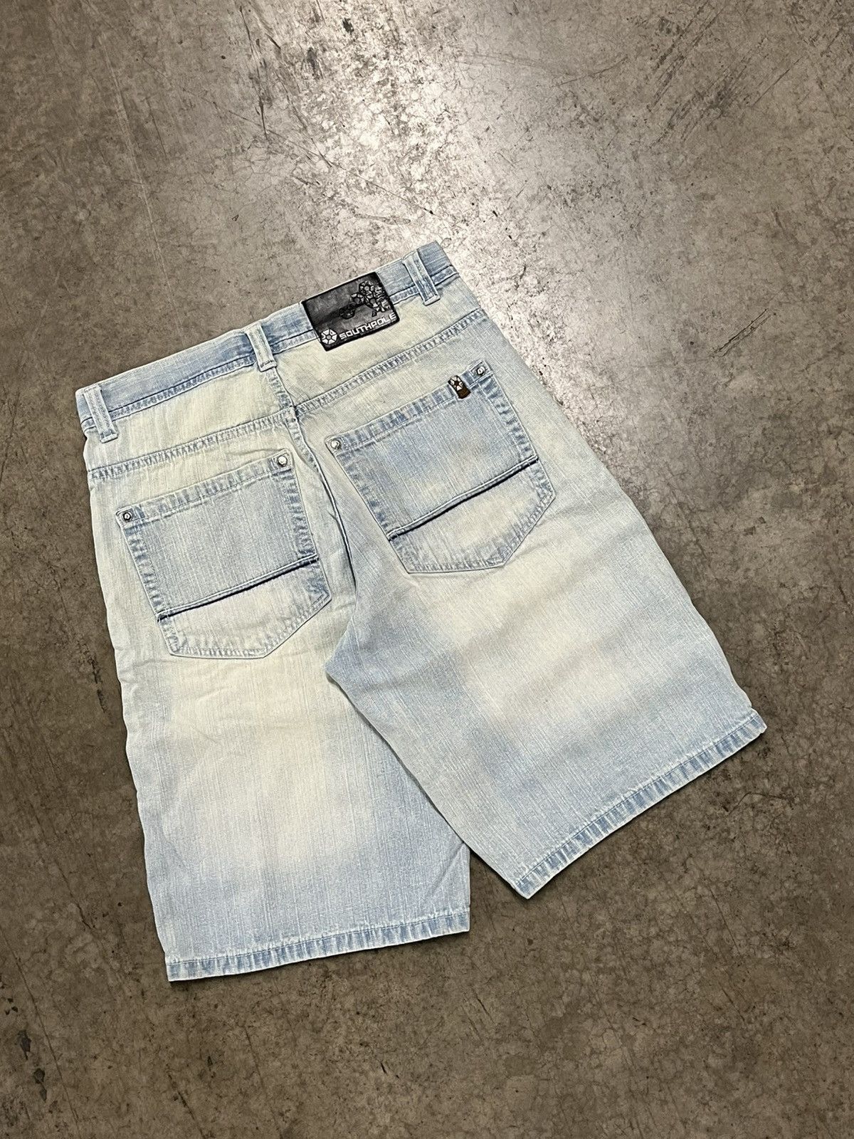 Southpole × Vintage Southpole y2k baggy jorts faded denim skater streetwear hype Size US 32 / EU 48 - 1 Thumbnail