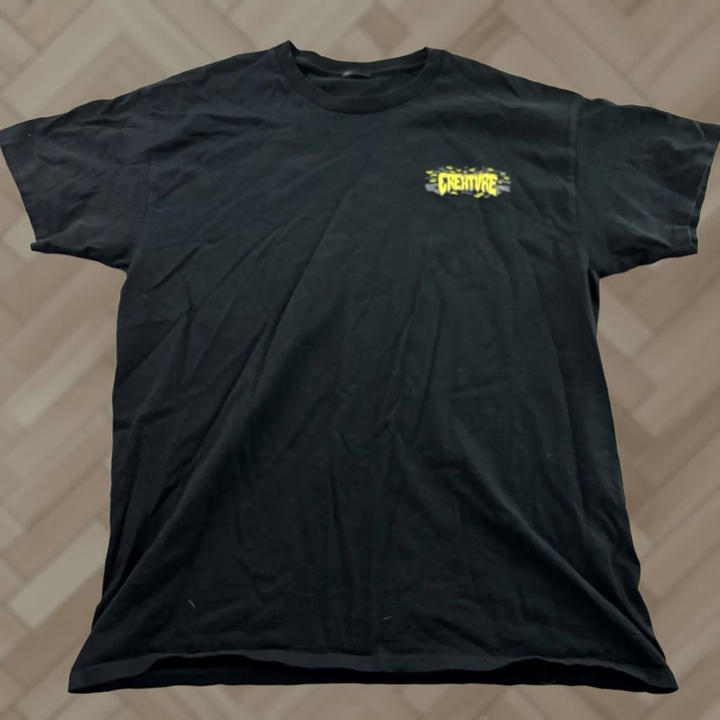 Vintage CREATURE Bat Short Sleeve T Shirt Men L Black Y2K Vintage No N/A Size US L / EU 52-54 / 3 - 1 Thumbnail