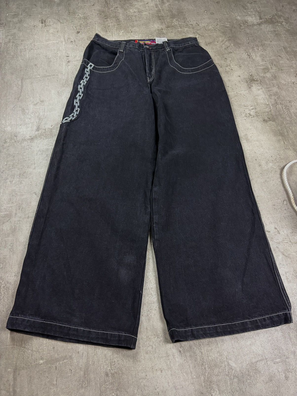 JNCO Vintage JNCO Chain Tribal Jeans 34x32 Grail Y2K Baggy Jeans Size US 34 / EU 50 - 6 Thumbnail