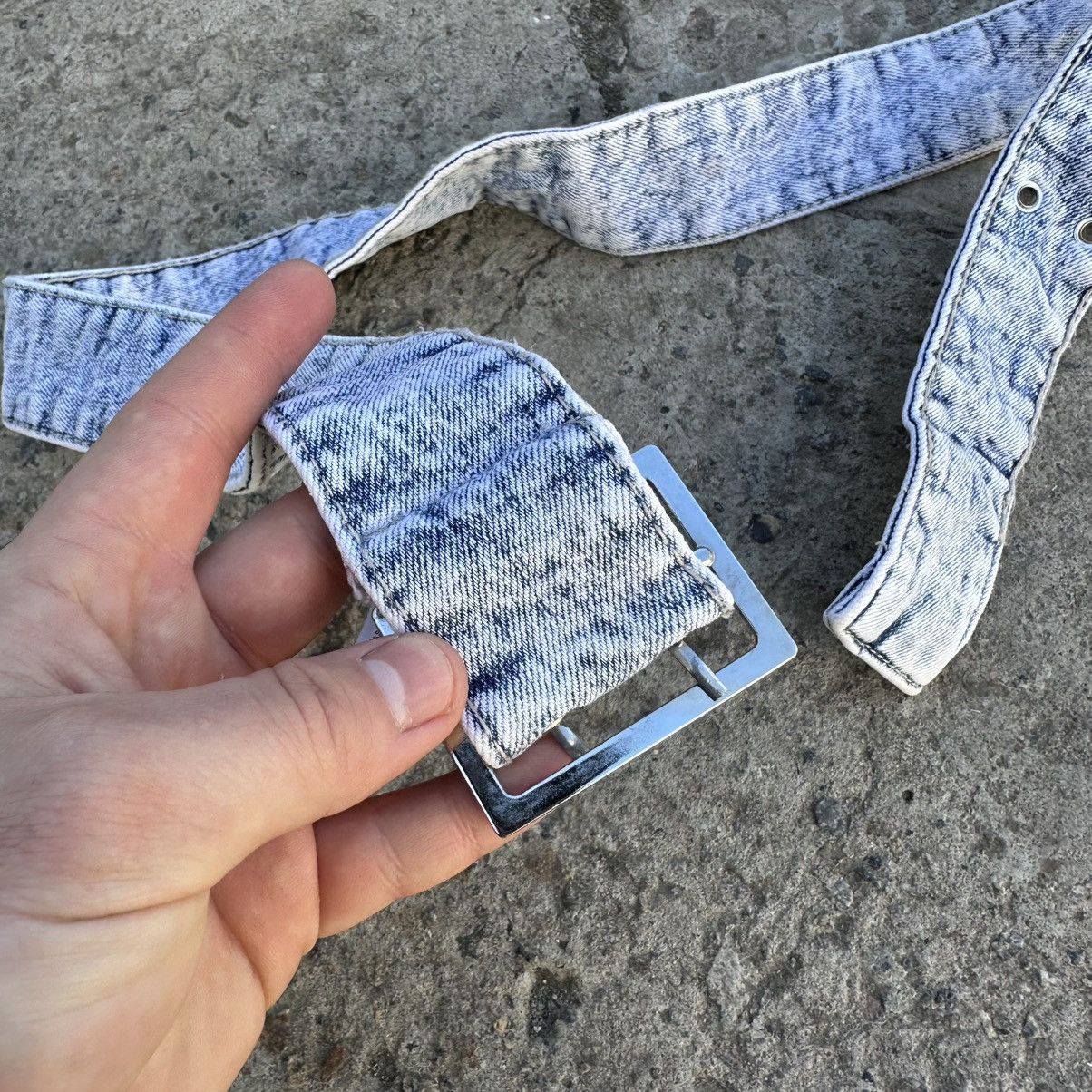 Issey Miyake × Japanese Brand Vintage Japanese Style Denim Belt Hype Crazy Fit Y2K 00s Size ONE SIZE - 5 Thumbnail